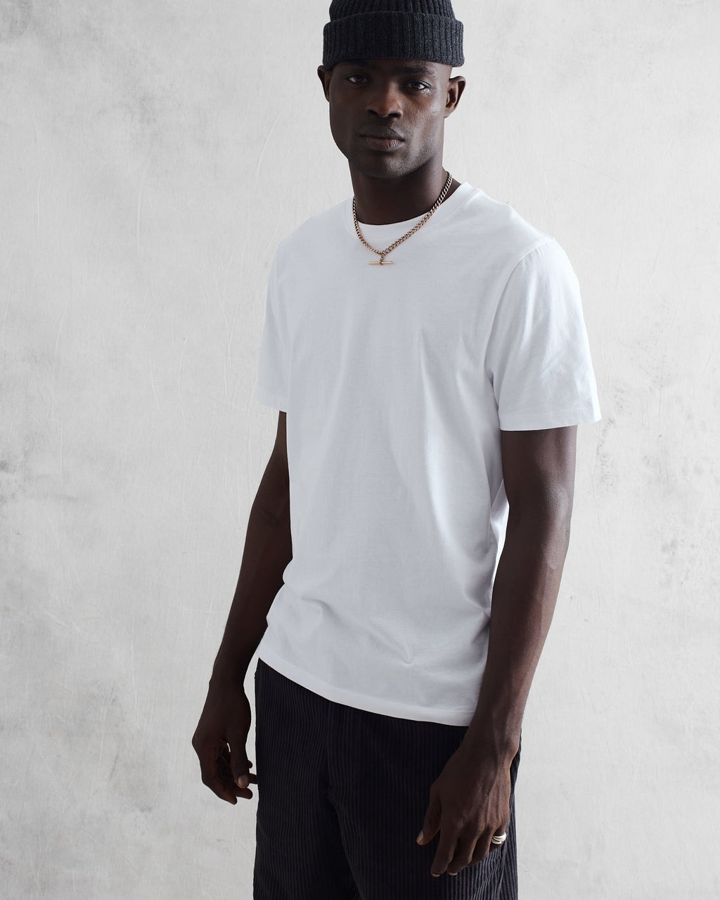Reid - White Organic Cotton T-Shirt