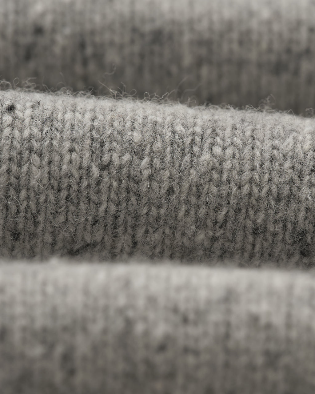 Ridgeway - Grey Donegal Roll Neck Jumper
