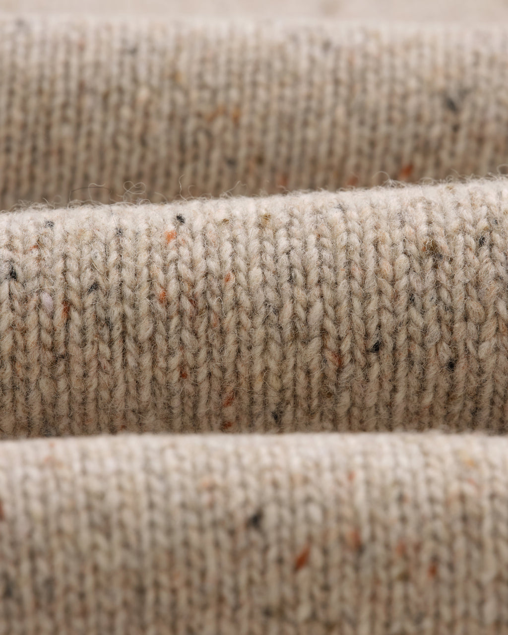 Ridgeway - Natural Donegal Roll Neck Jumper