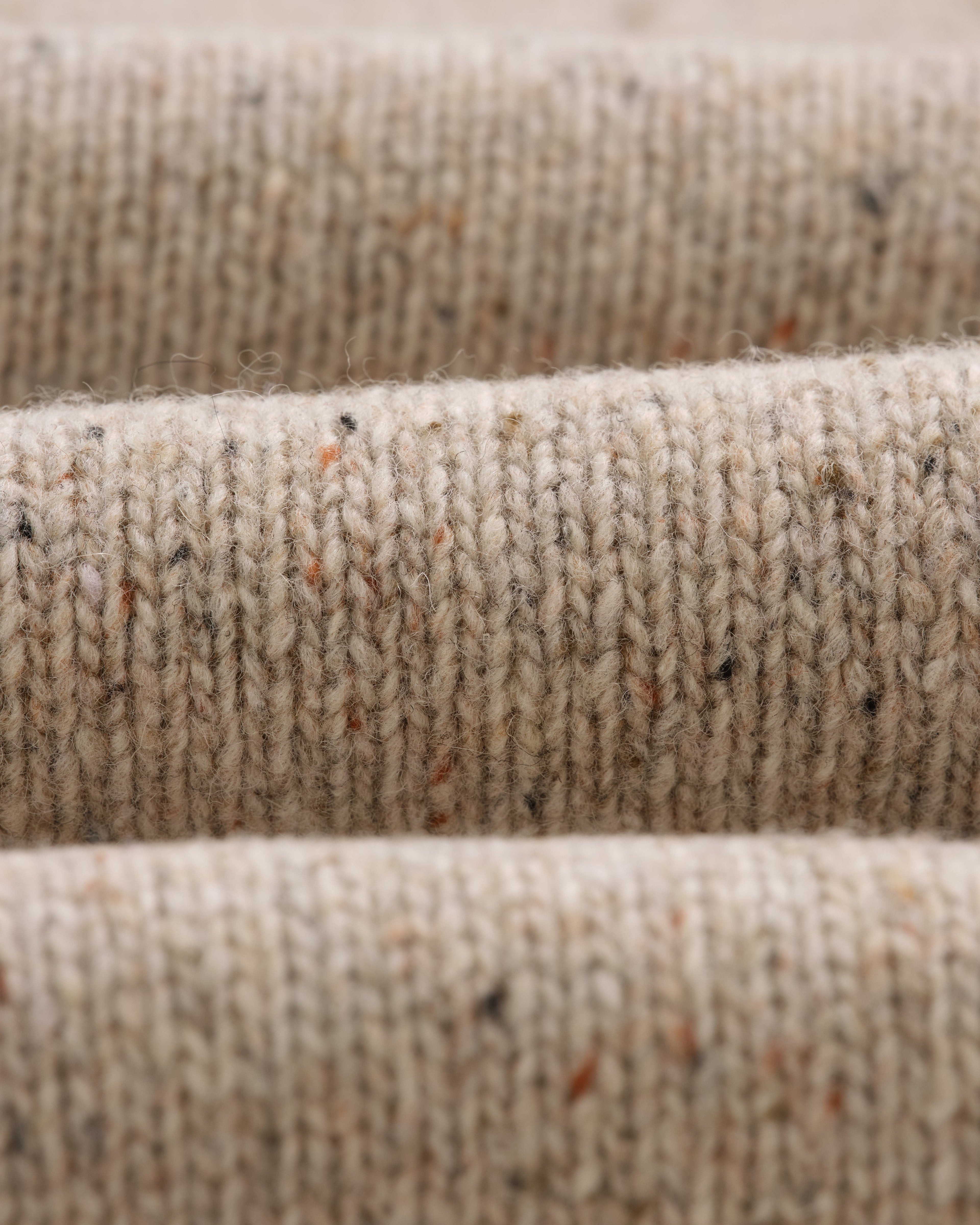 Ridgeway - Natural Donegal Roll Neck Jumper