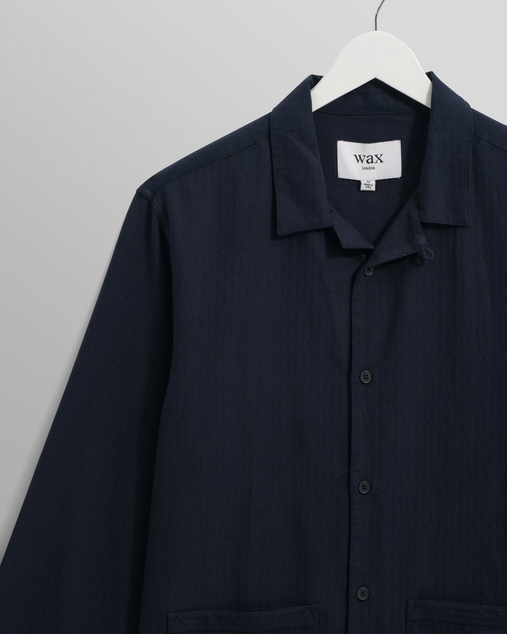 Ripley - Navy Brushed Herringbone Lounge Shirt