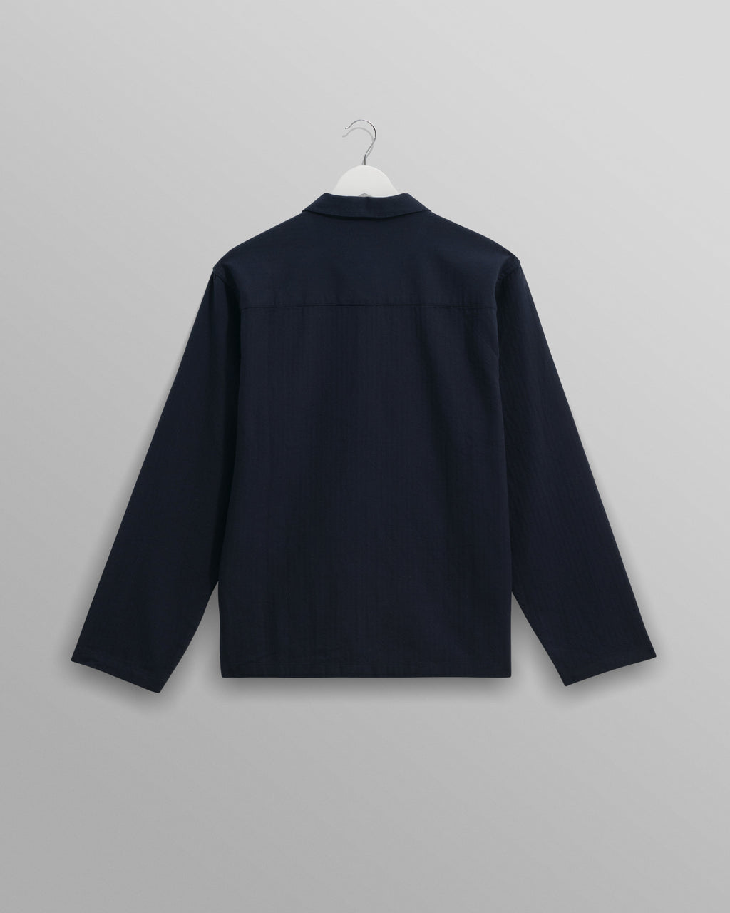 Ripley - Navy Brushed Herringbone Lounge Shirt