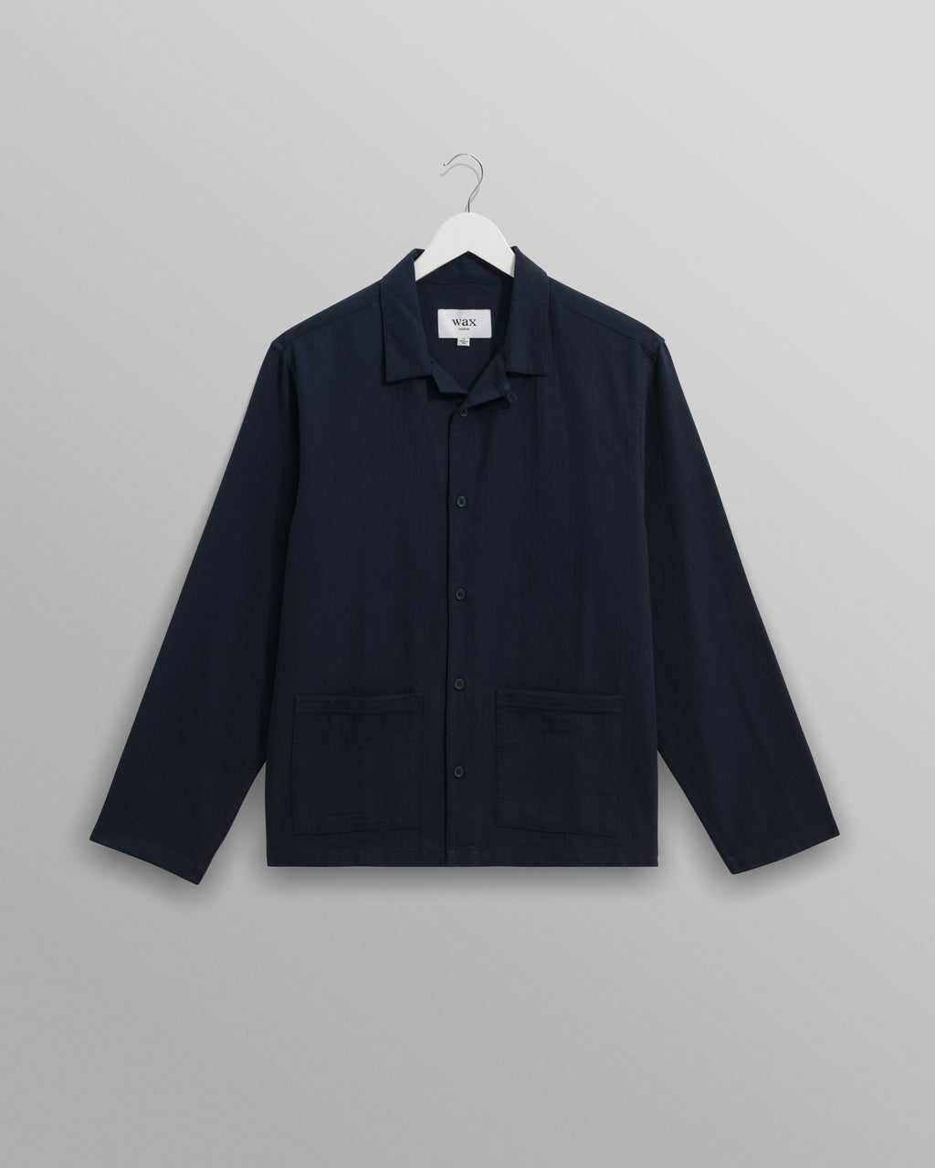 Ripley - Navy Brushed Herringbone Lounge Shirt