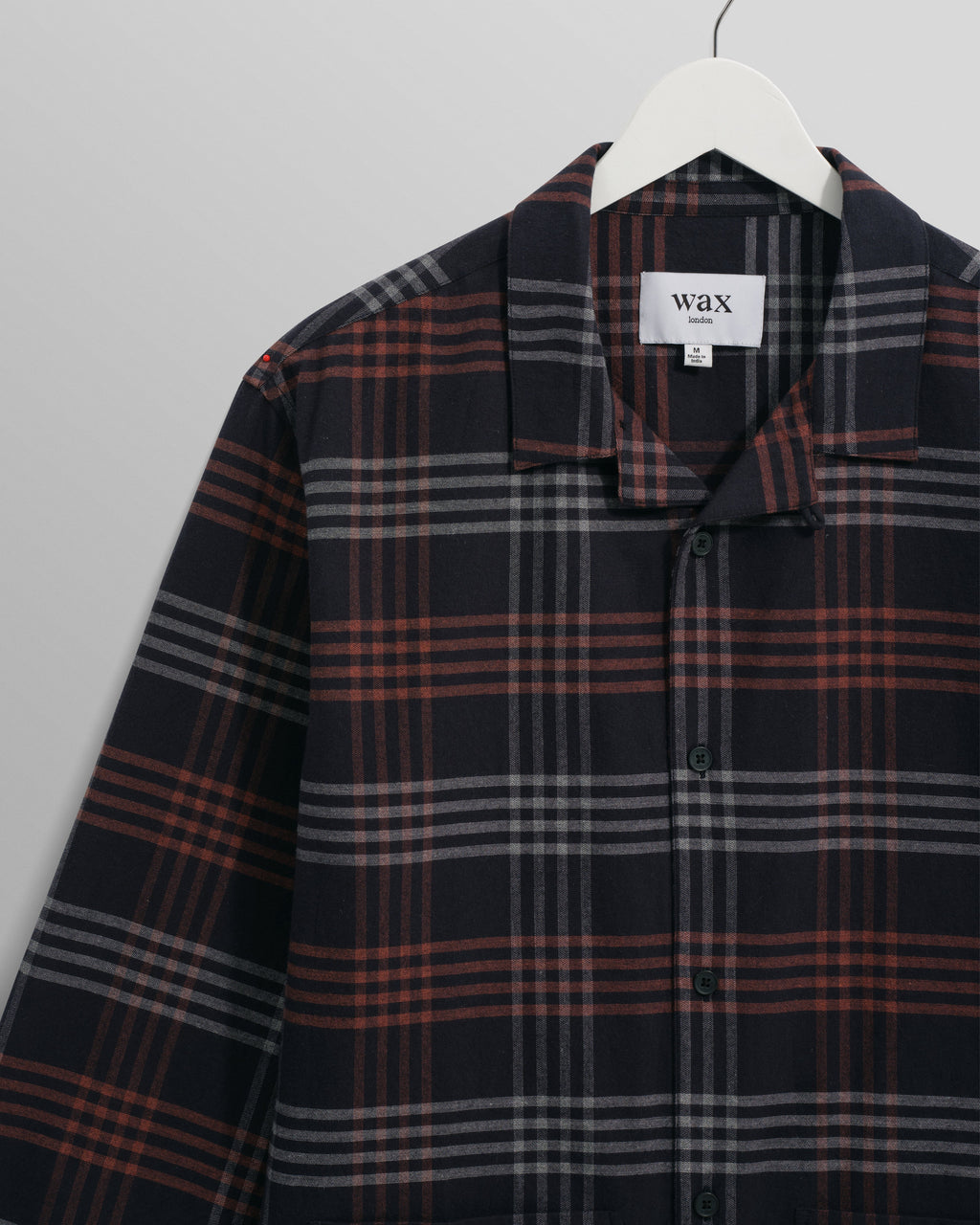 Ripley - Navy And Orange Check Flannel Lounge Shirt