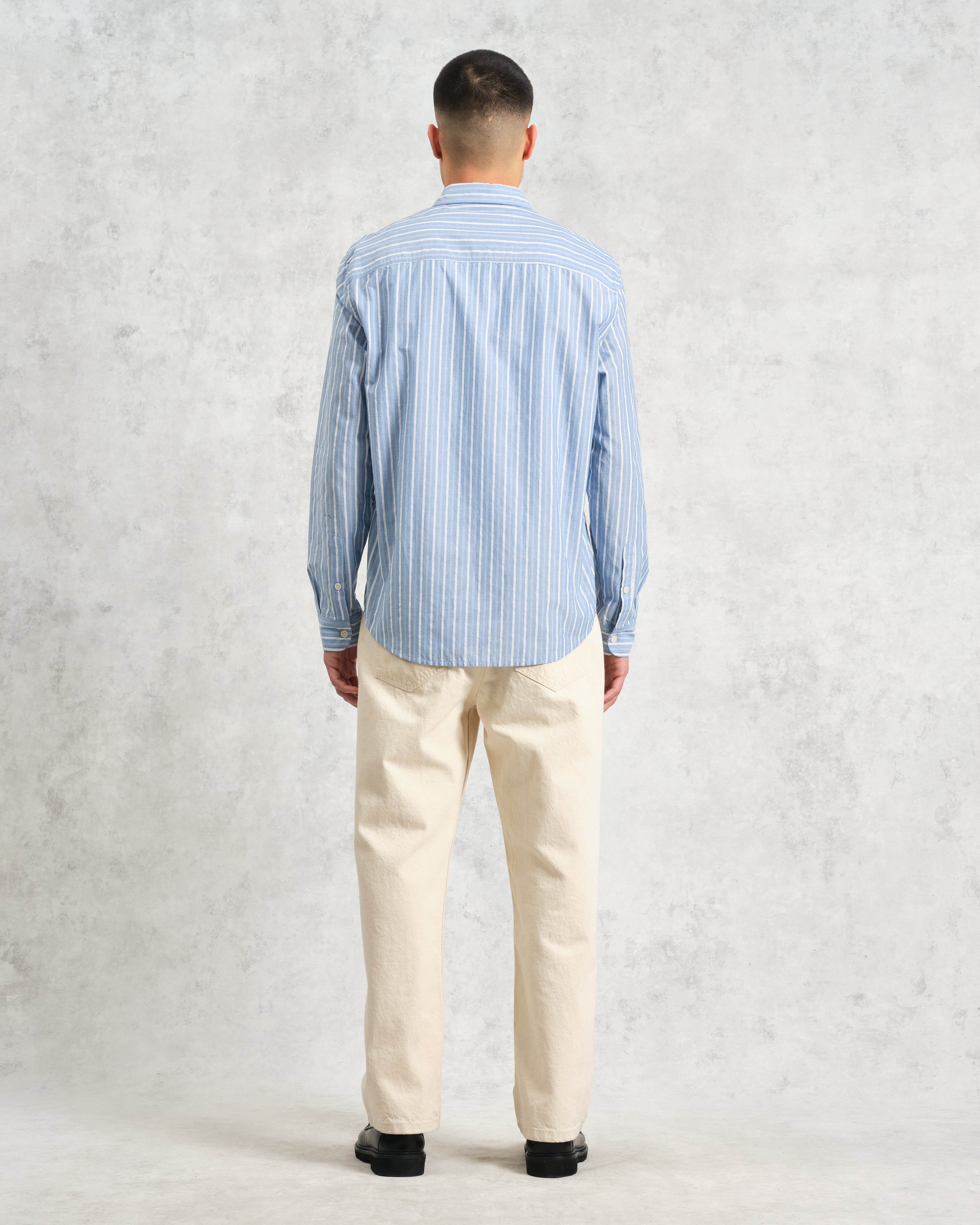 Rove - Blue Striped Cotton-Poplin Shirt