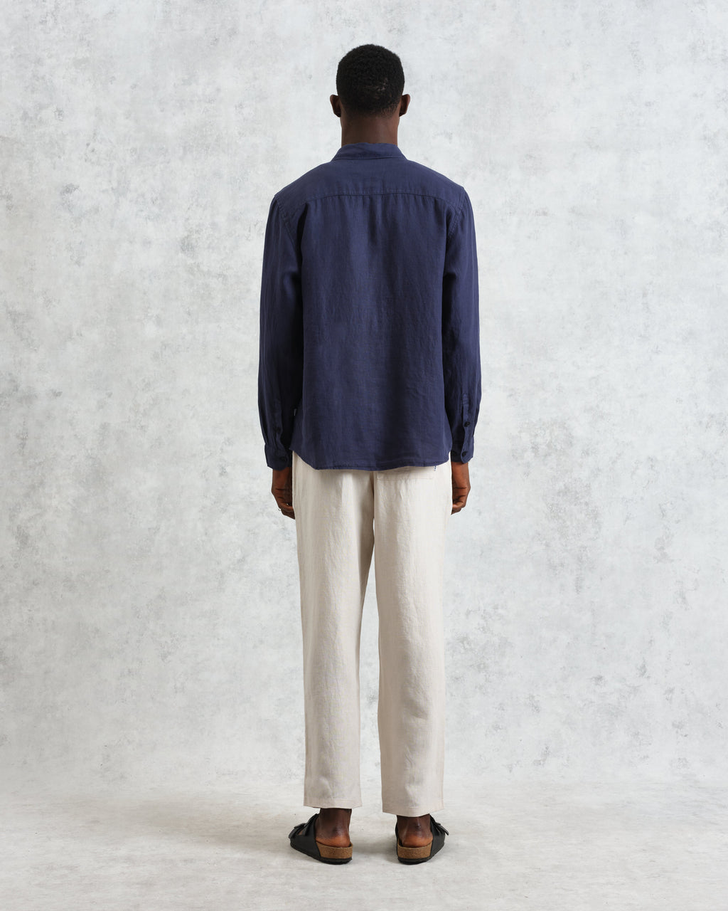 Rove - Navy Linen Shirt
