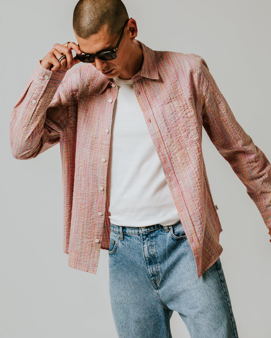 Rove - Pink Check Organic Cotton Shirt