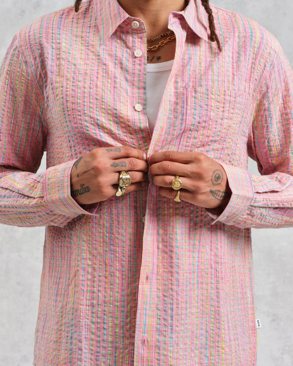 Rove - Pink Check Organic Cotton Shirt