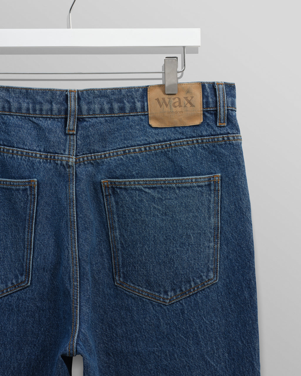 Russell - Mid Blue Straight Fit Denim Jeans