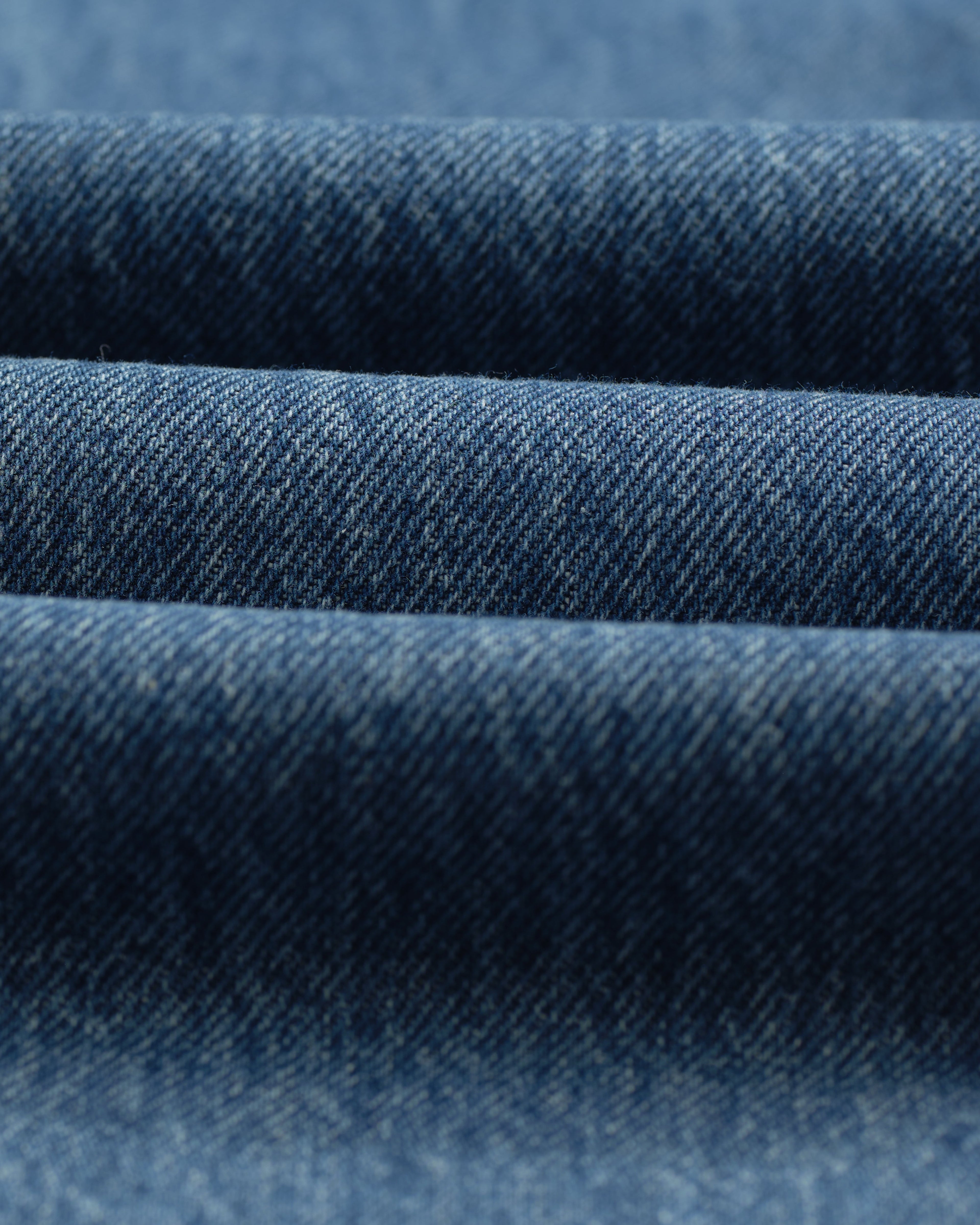 Russell - Mid Blue Straight Fit Denim Jeans