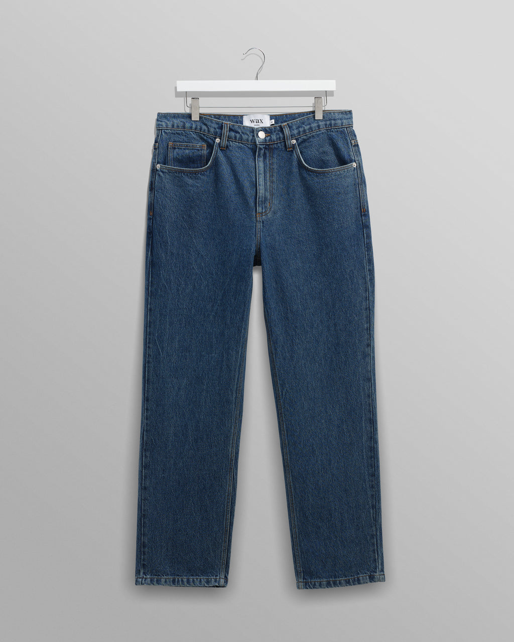 Russell - Mid Blue Straight Fit Denim Jeans