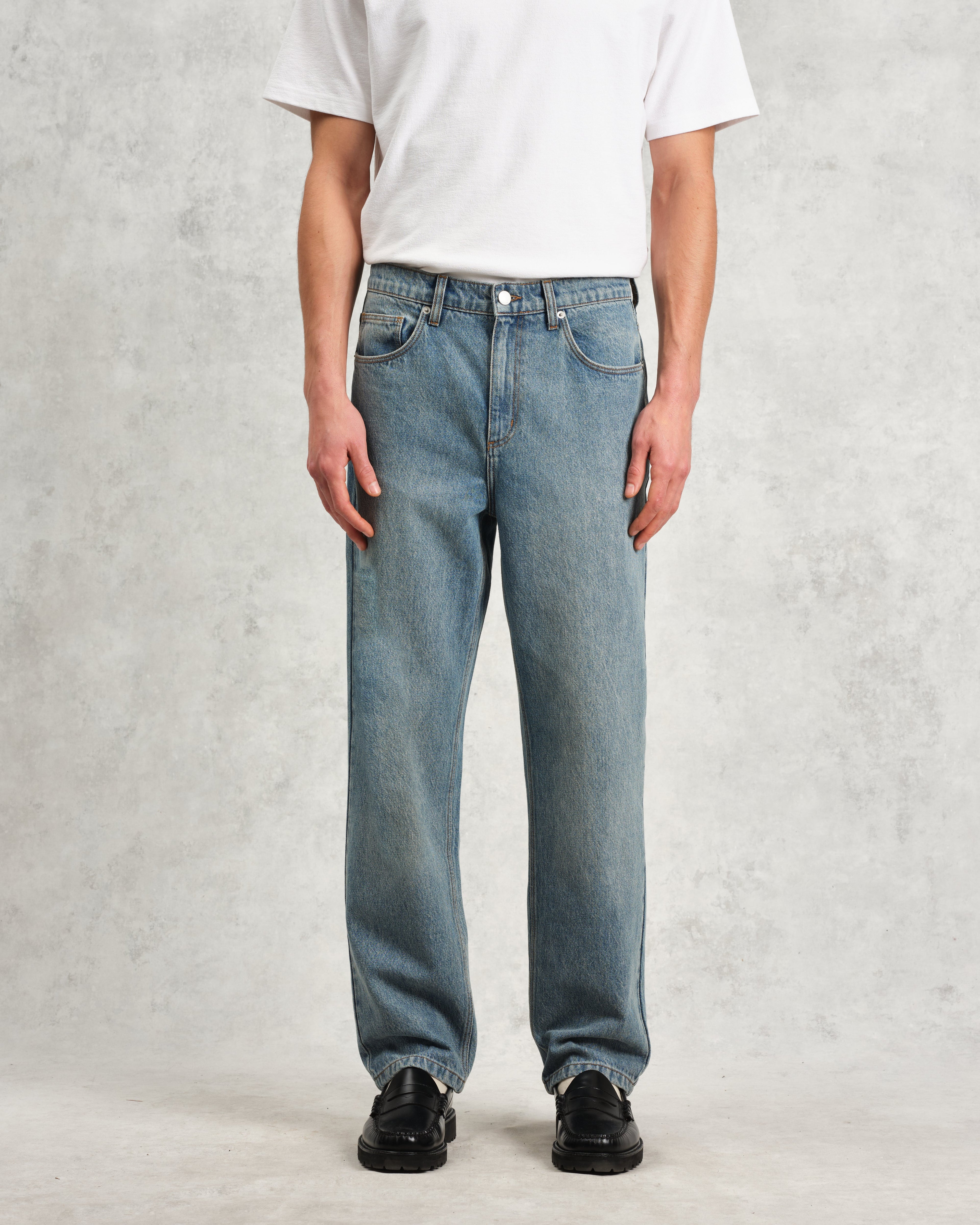 Russell - Vintage Blue Straight Fit Denim Jeans