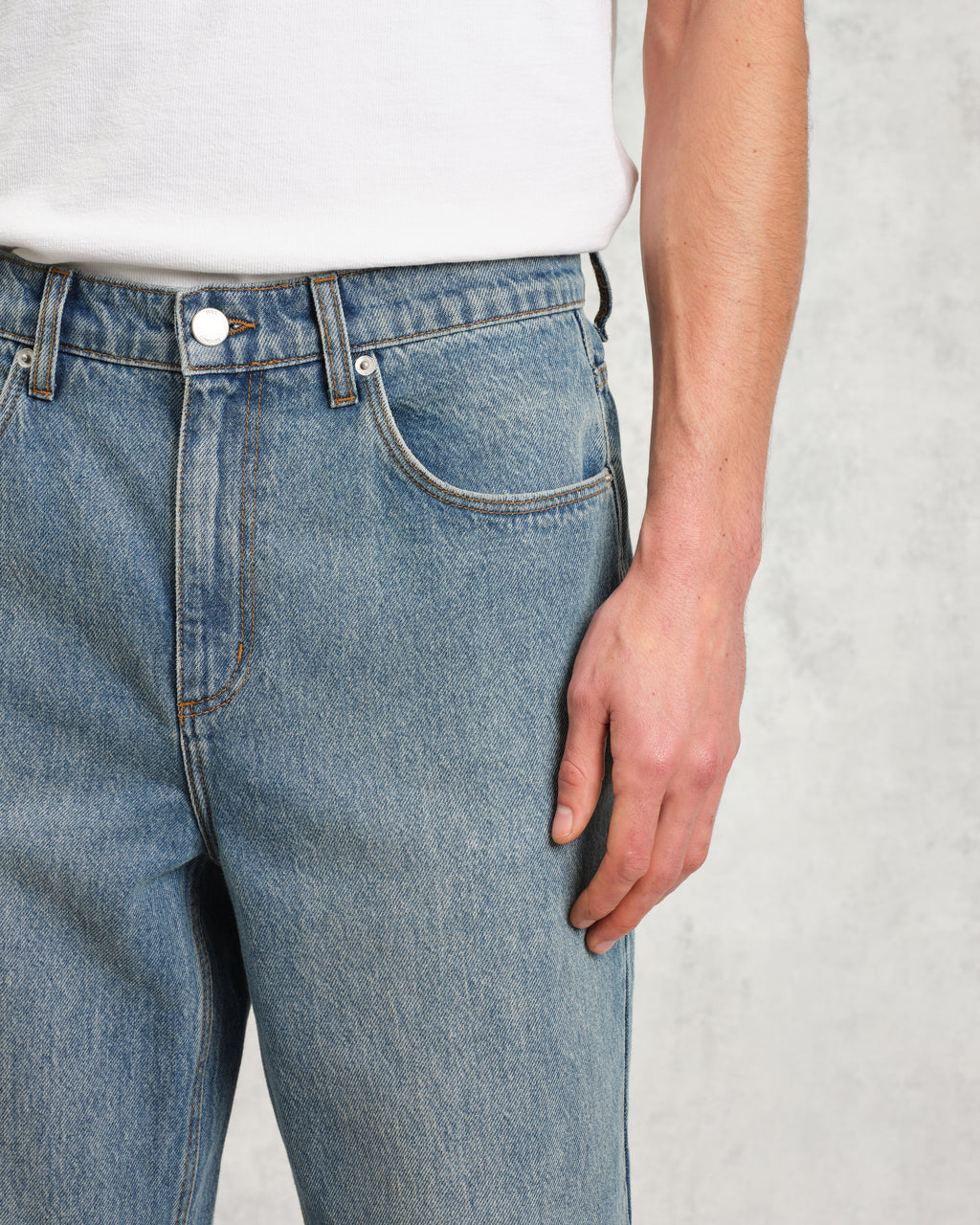 Russell - Vintage Blue Straight Fit Denim Jeans