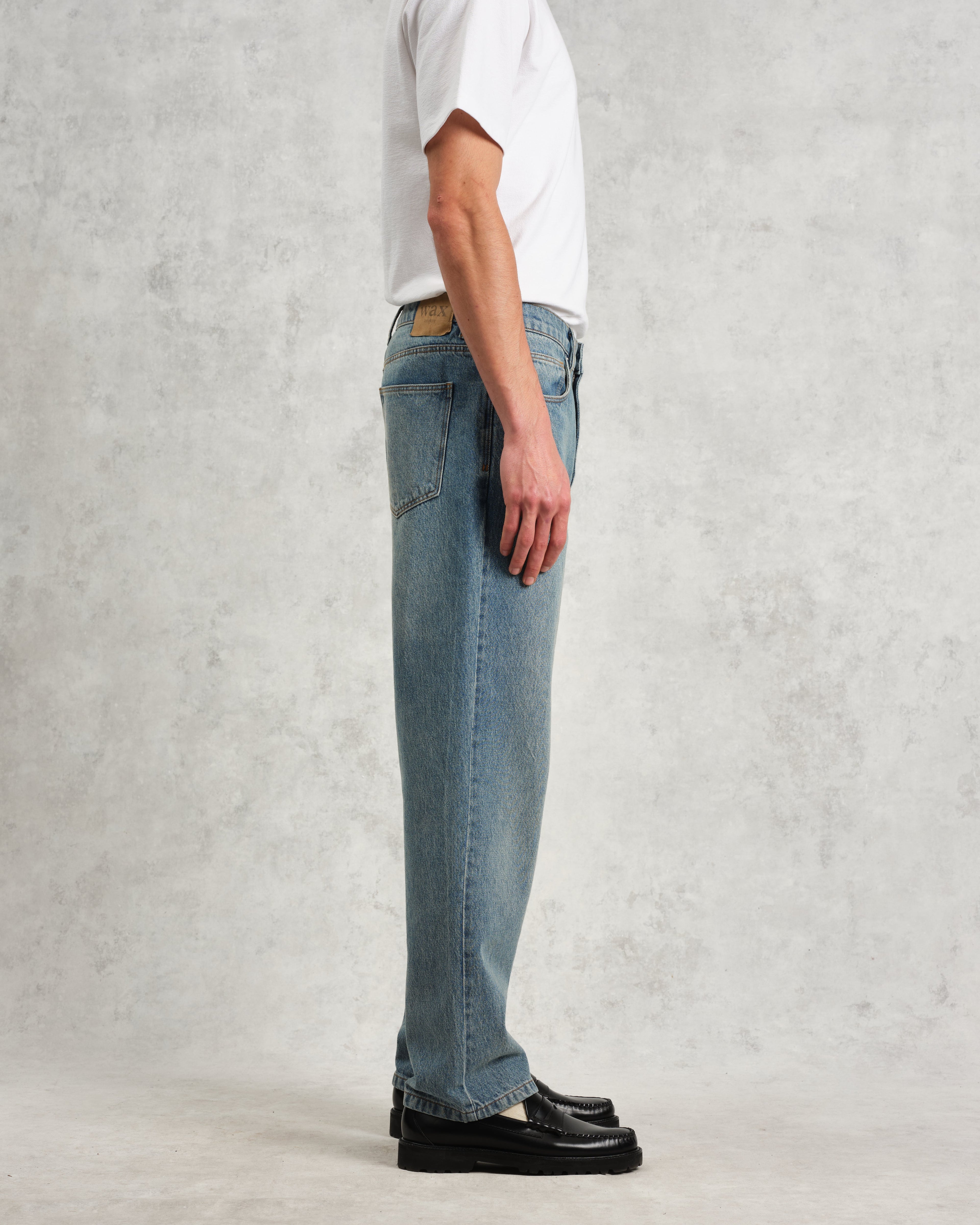 Russell - Vintage Blue Straight Fit Denim Jeans