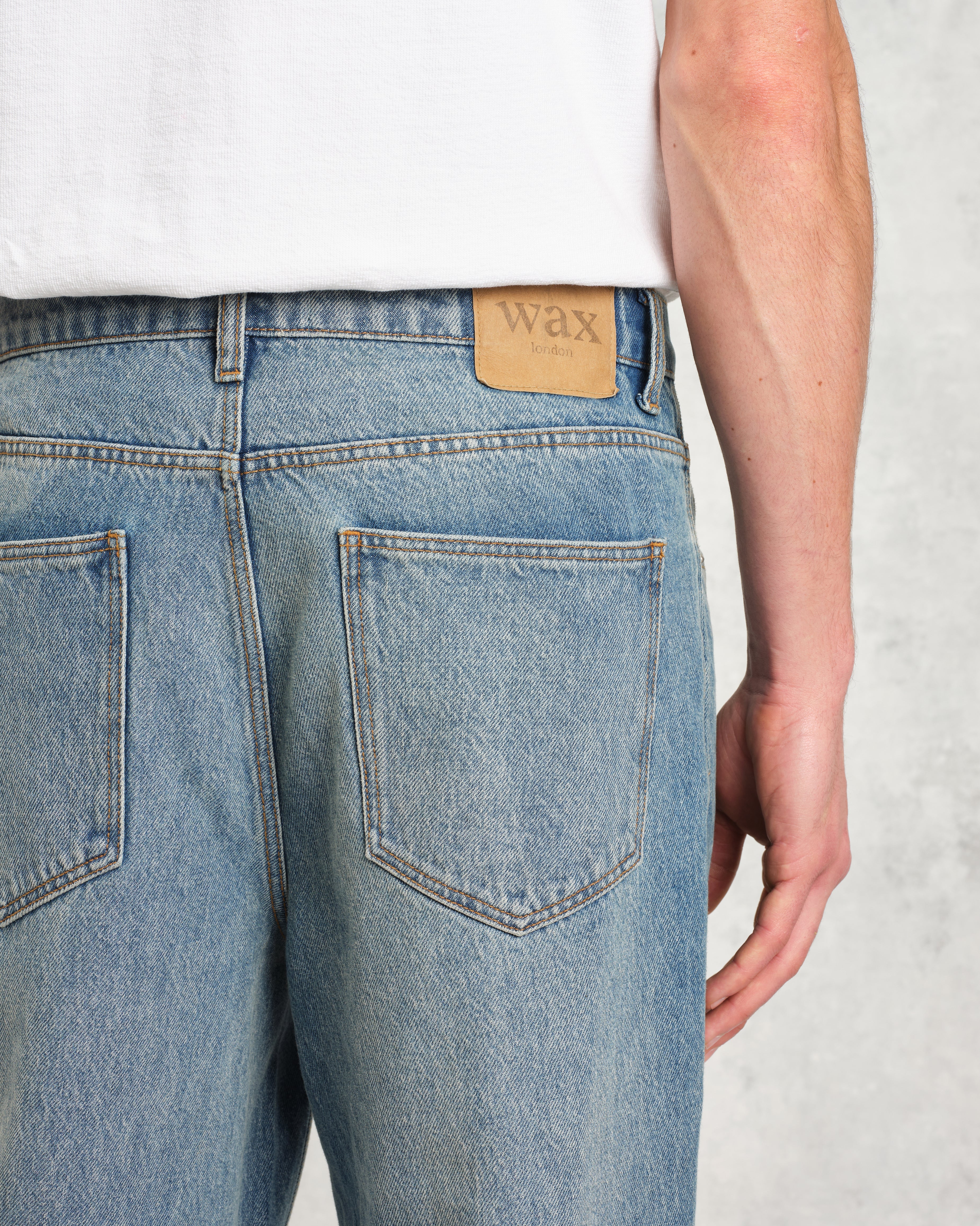 Russell - Vintage Blue Straight Fit Denim Jeans