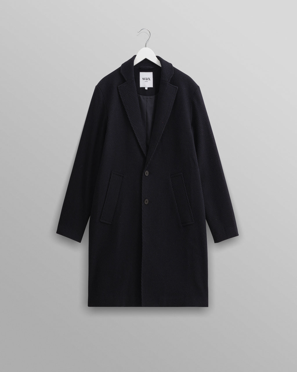 Sasso - Navy Twill Wool Coat