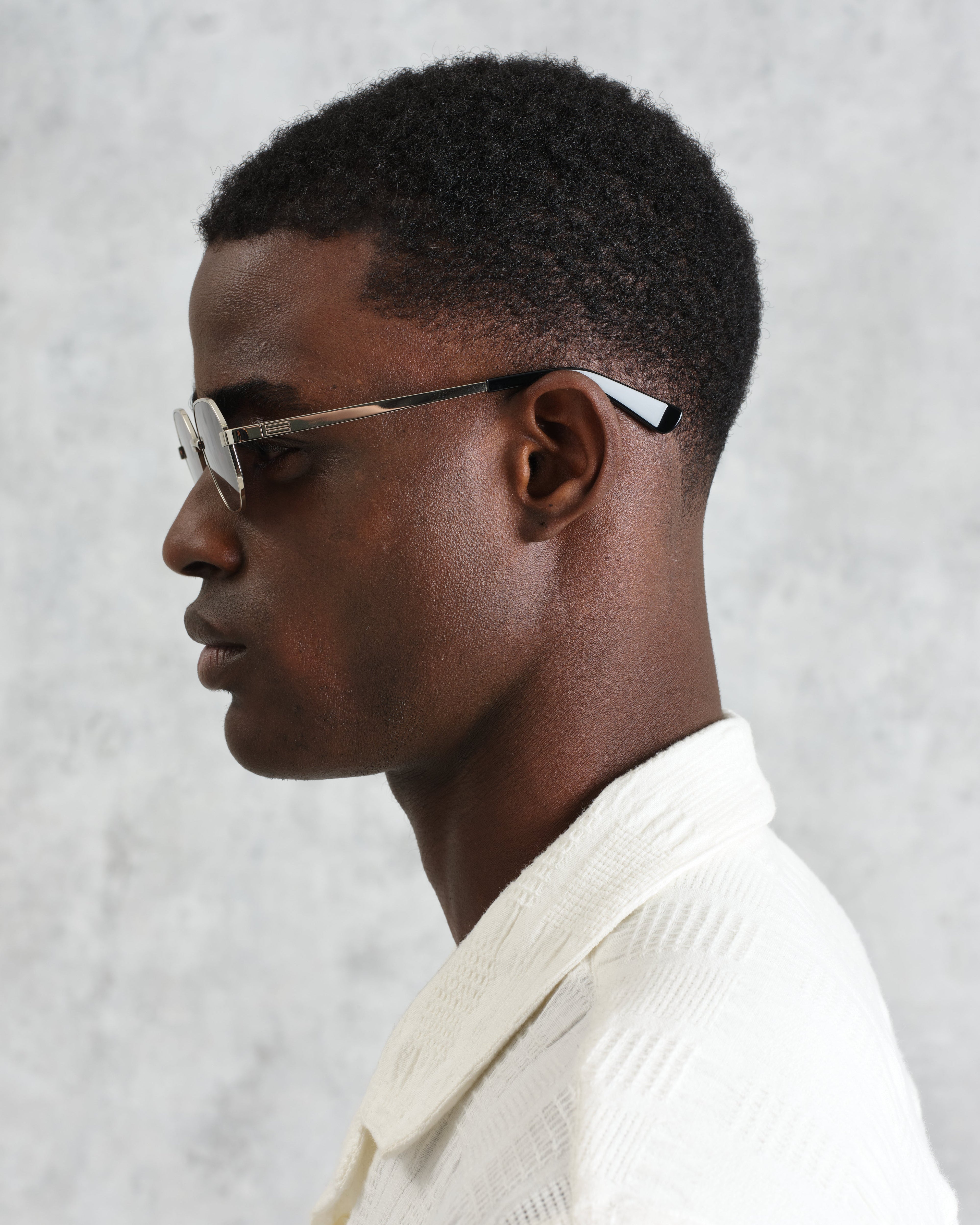 Savona - Silver Metal Rectangular Sunglasses