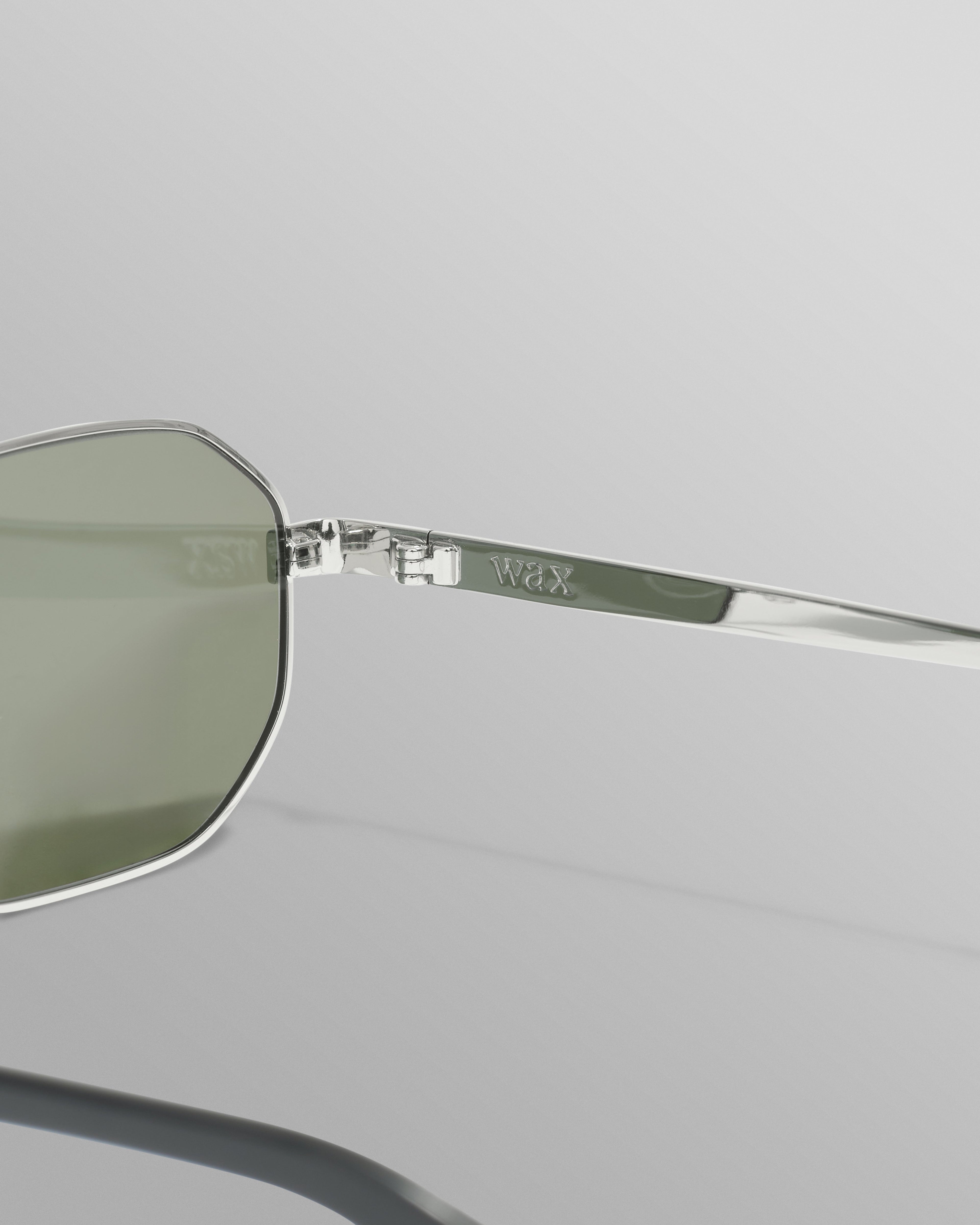 Savona - Silver Metal Rectangular Sunglasses