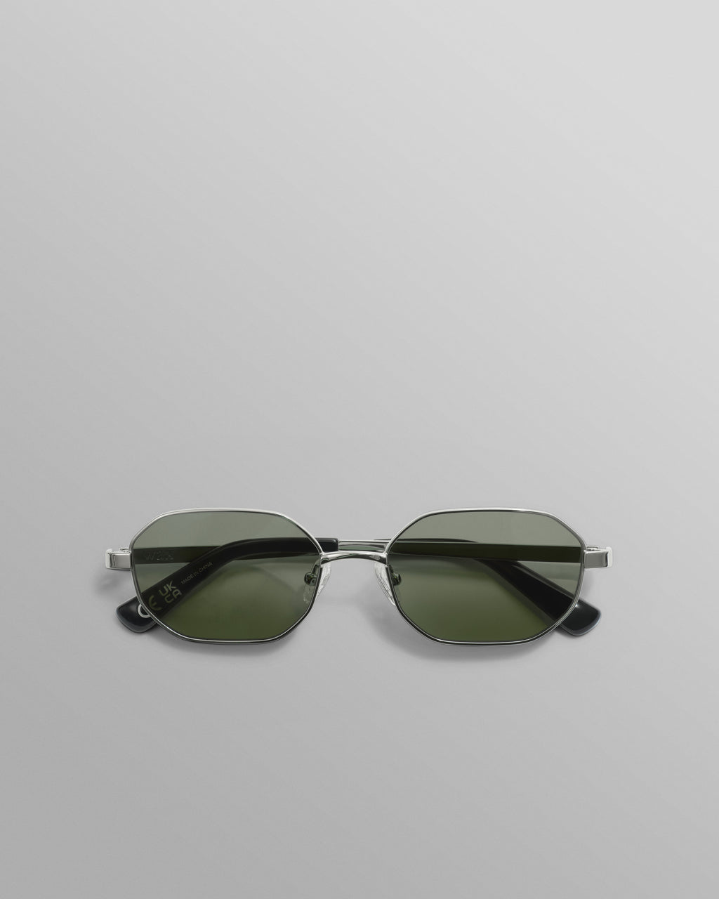 Savona - Silver Metal Rectangular Sunglasses