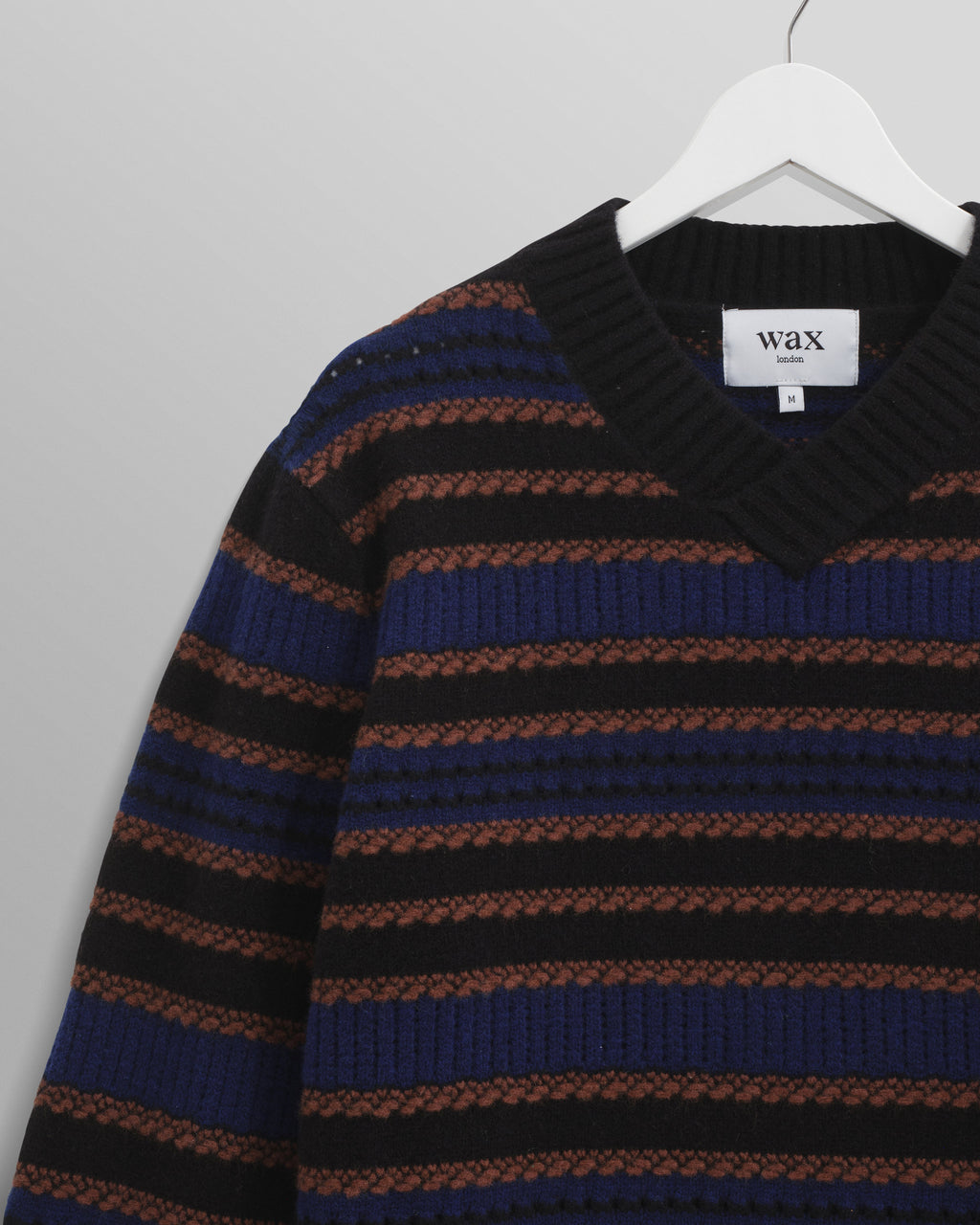 Scafell - Black Pointelle Stitch Jumper