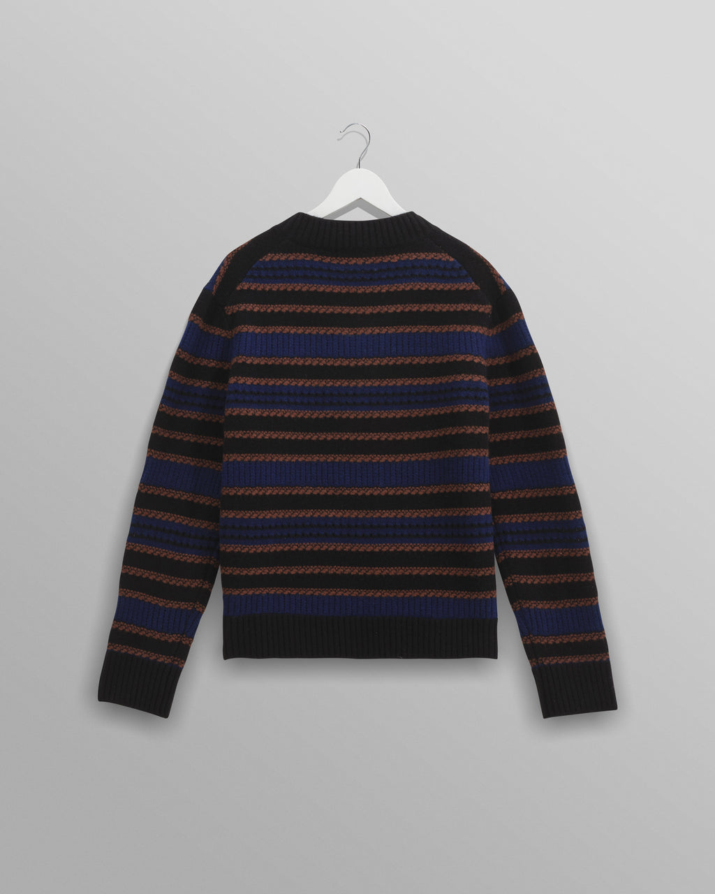 Scafell - Black Pointelle Stitch Jumper