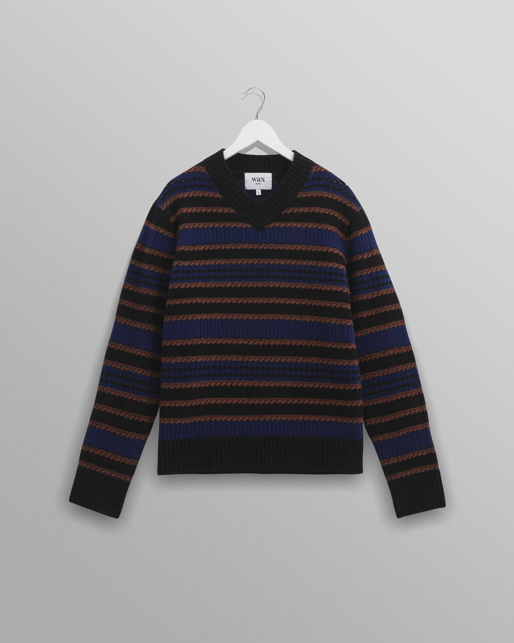 Scafell - Black Pointelle Stitch Jumper