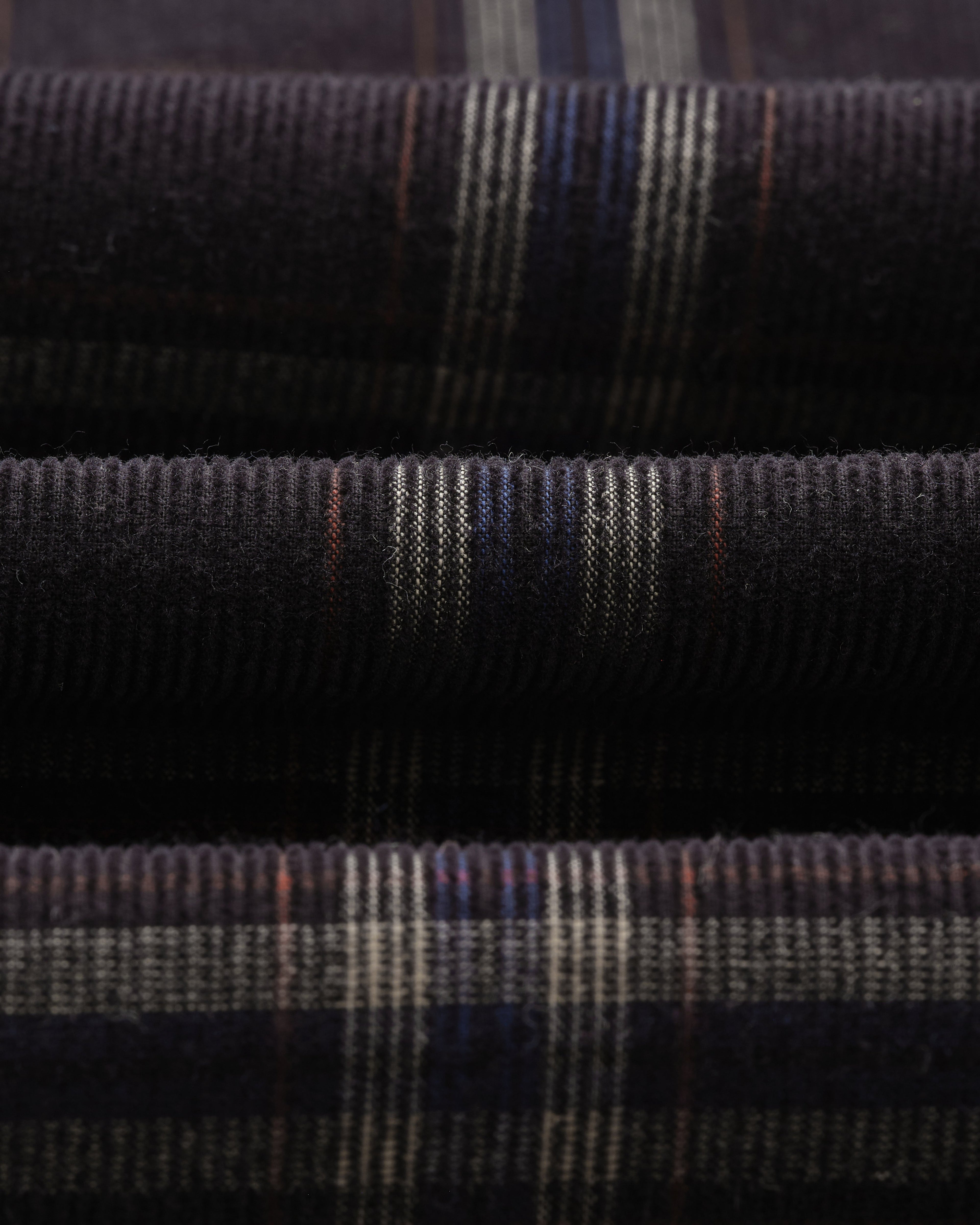 Shelly - Black Check Babycord Shirt