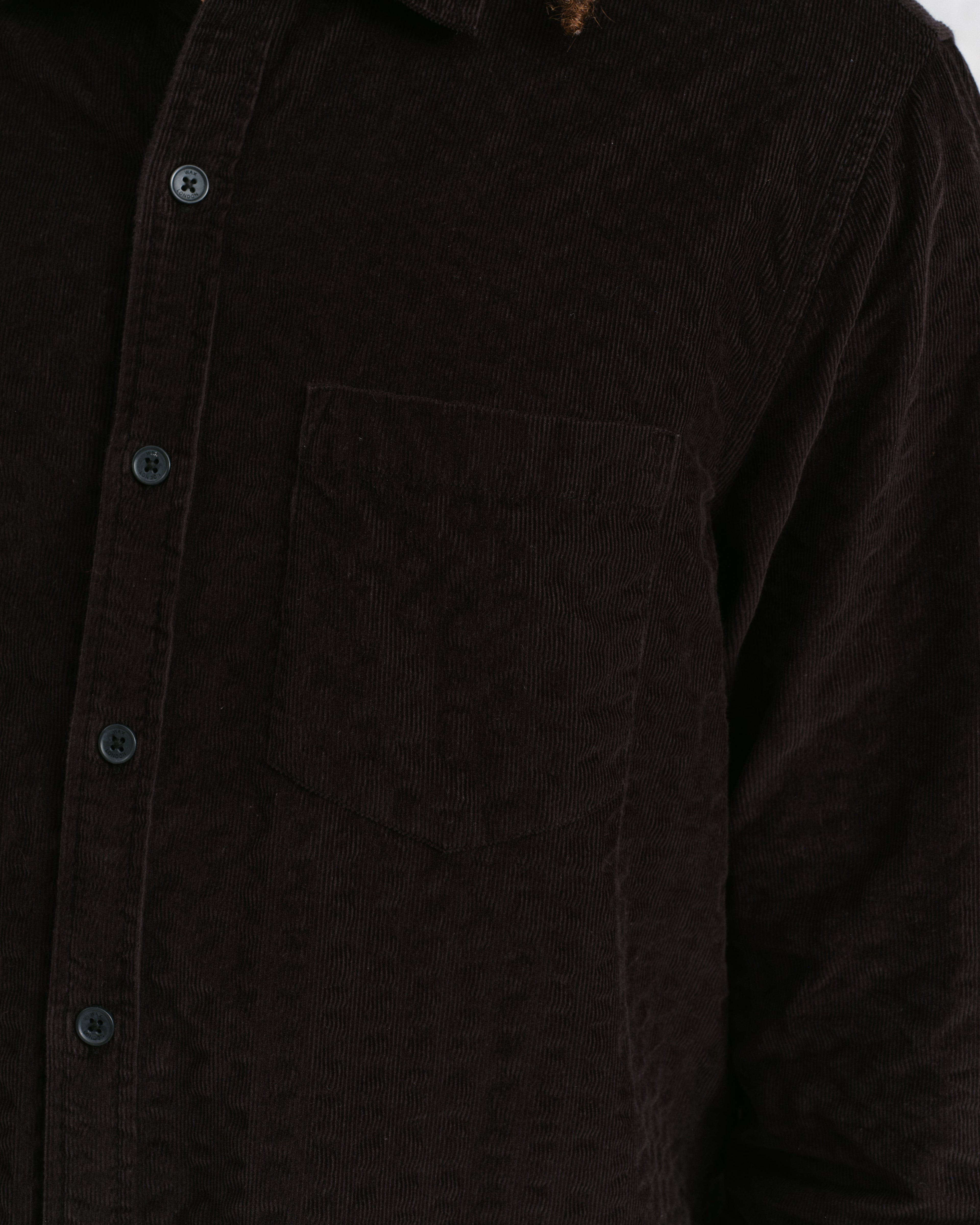 Shelly - Black Seersucker Corduroy Shirt