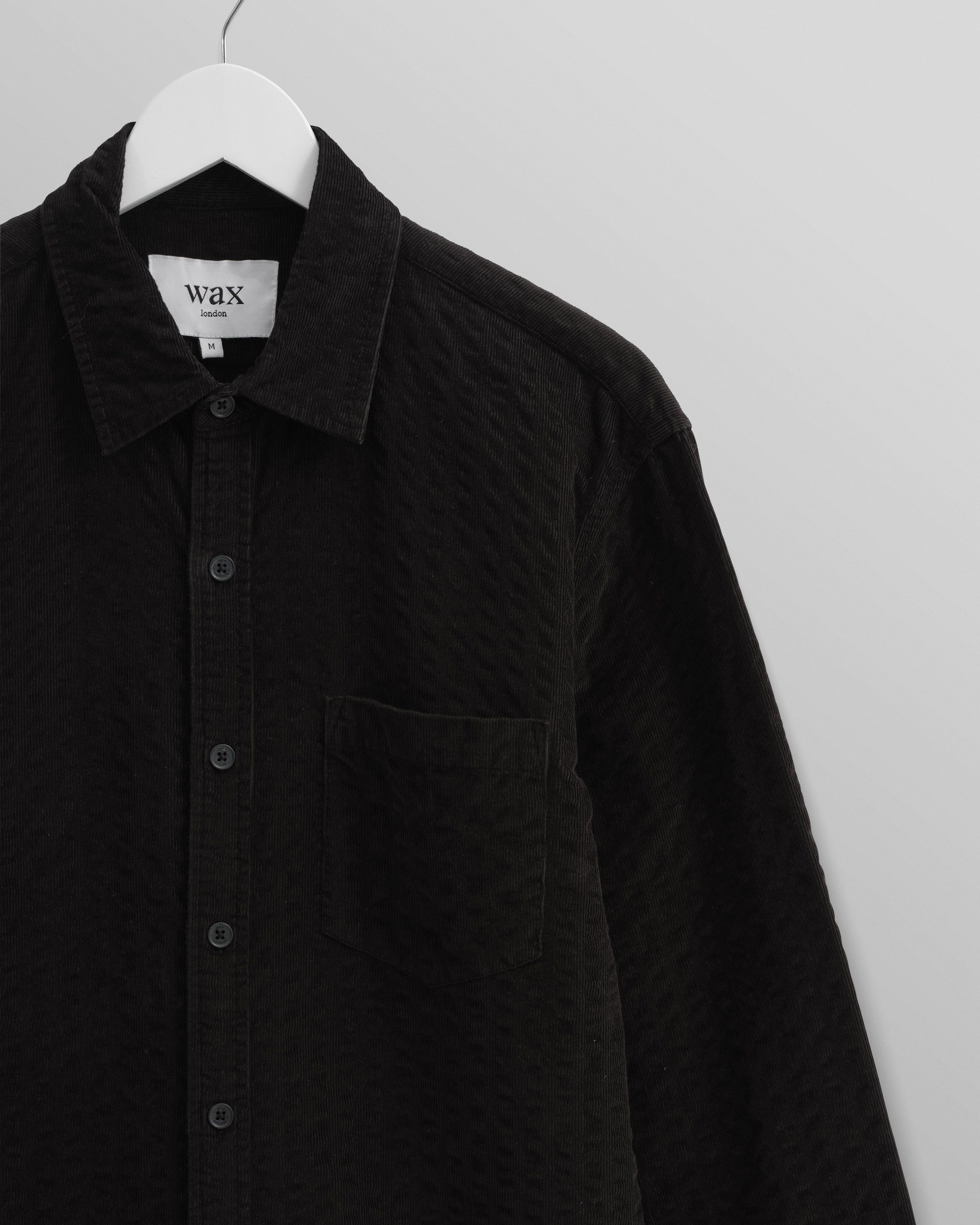 Shelly - Black Seersucker Corduroy Shirt