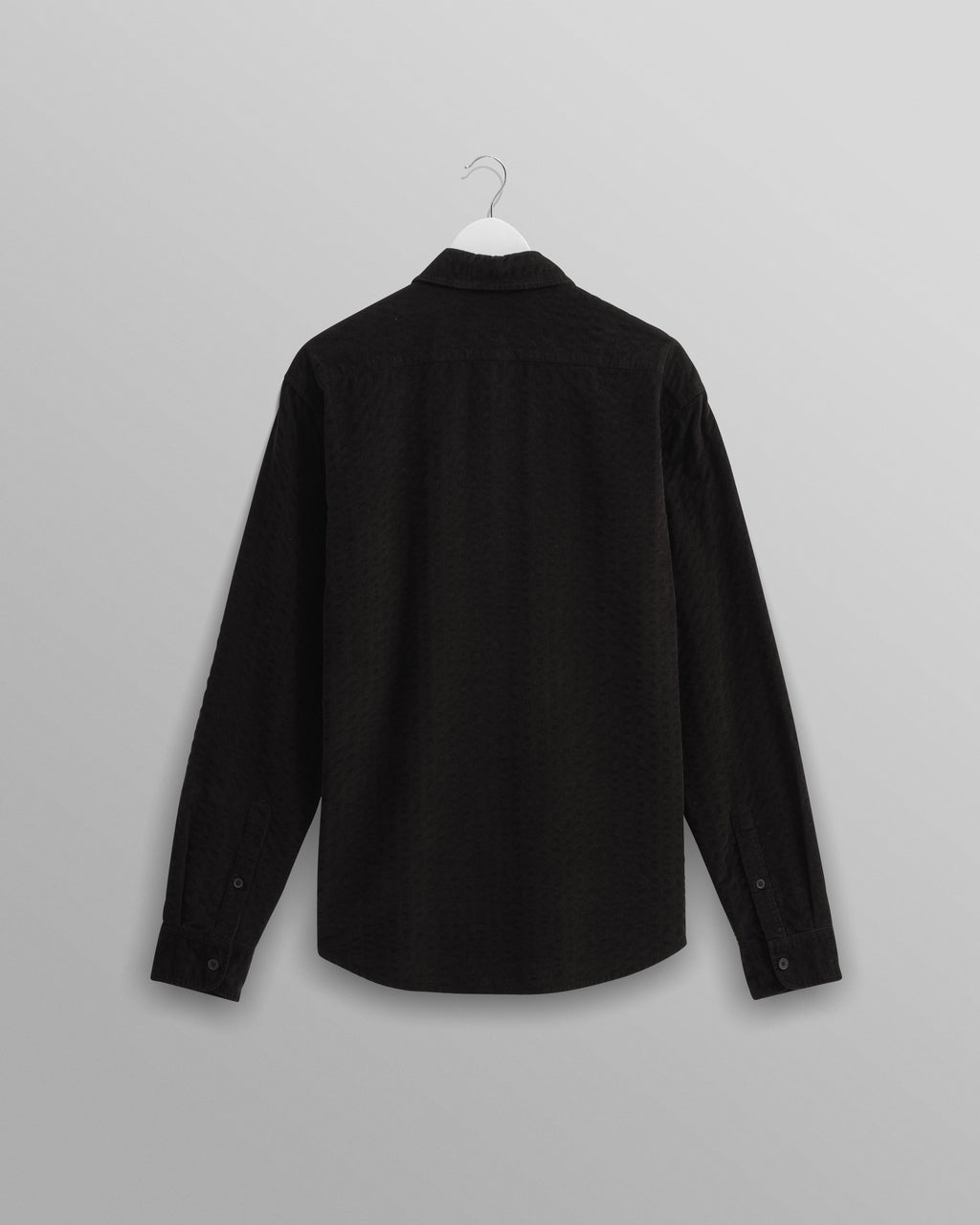Shelly - Black Seersucker Corduroy Shirt