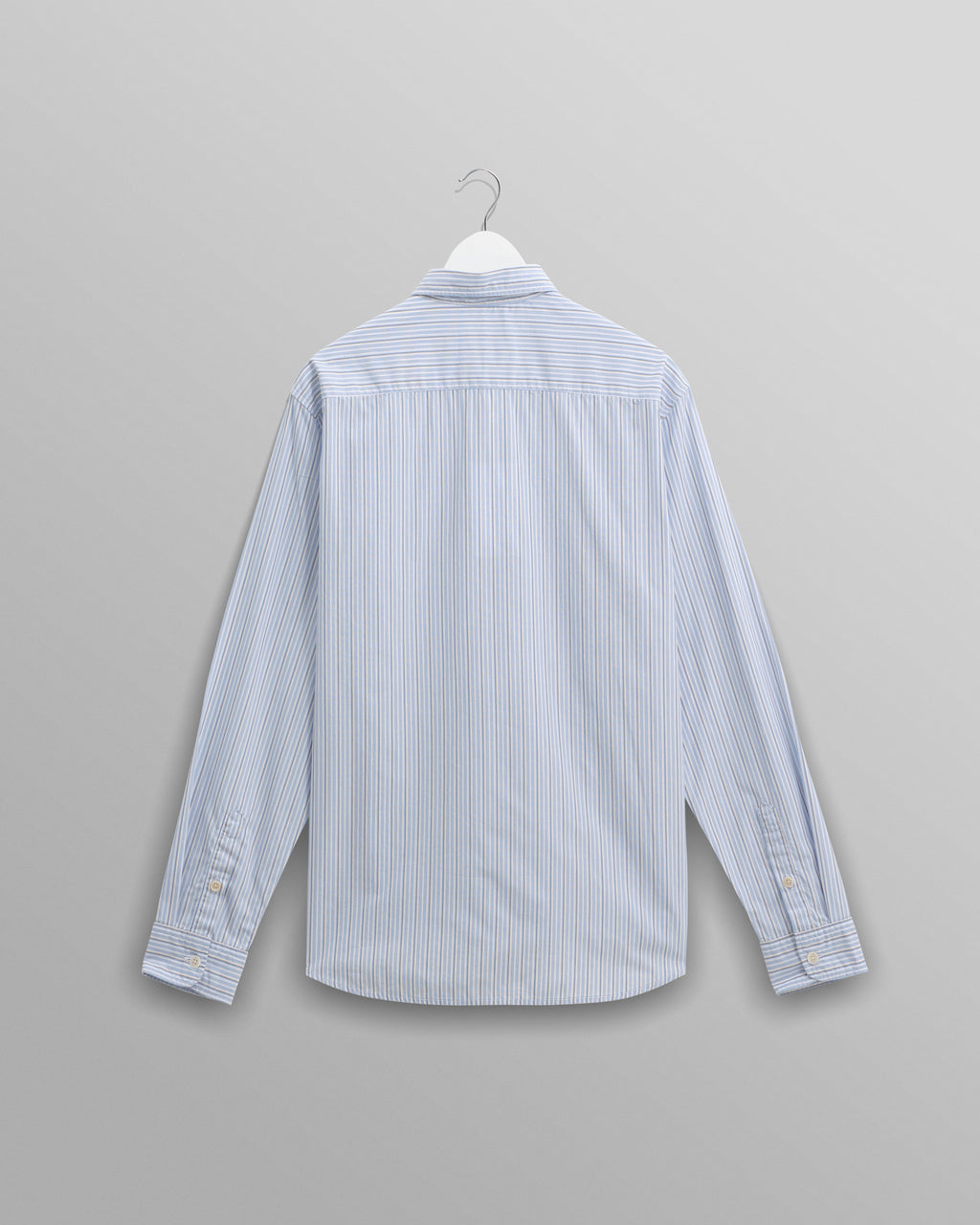 Shelly - Blue Organic Cotton Stripe Shirt