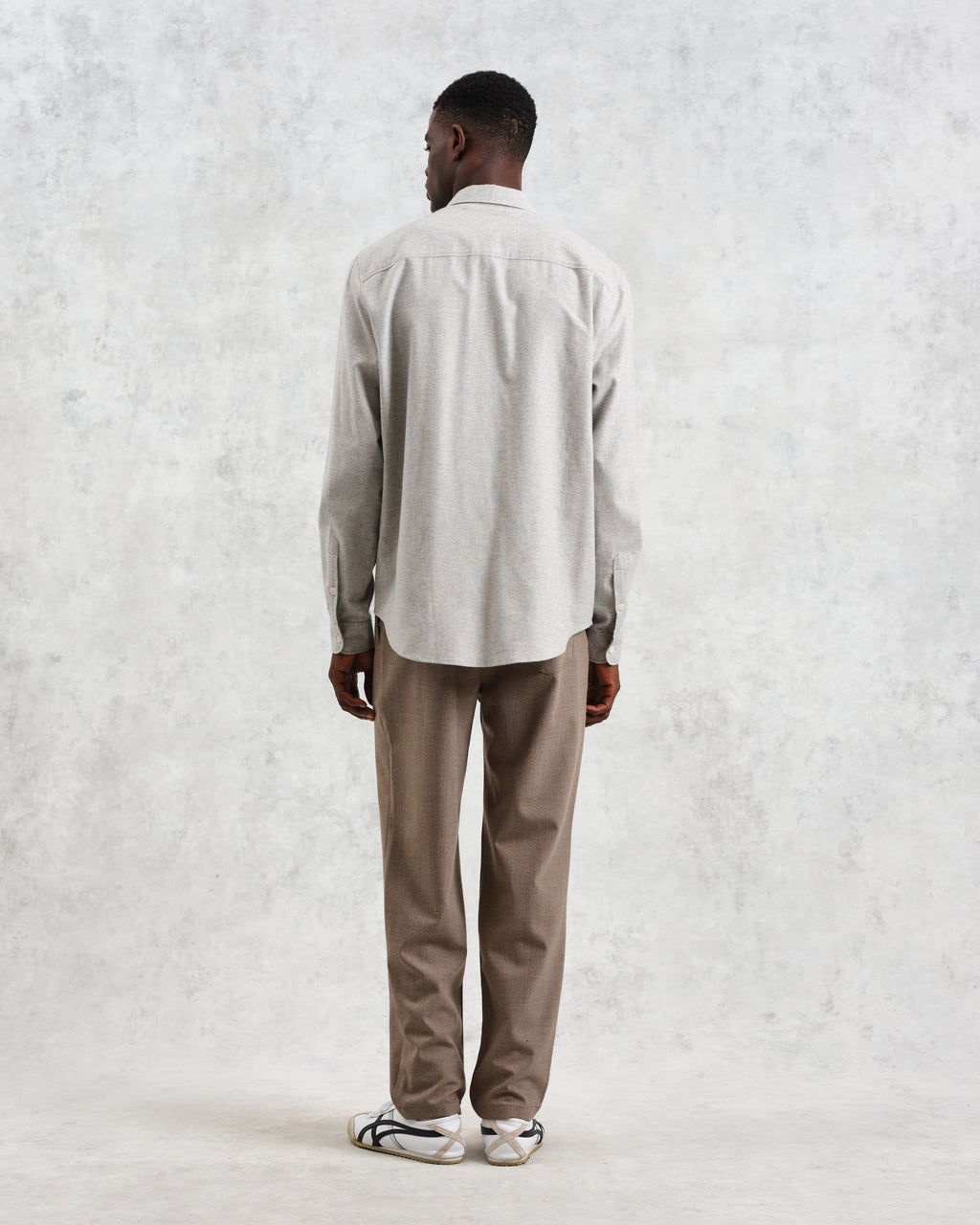 Shelly - Natural Plain Flannel Shirt