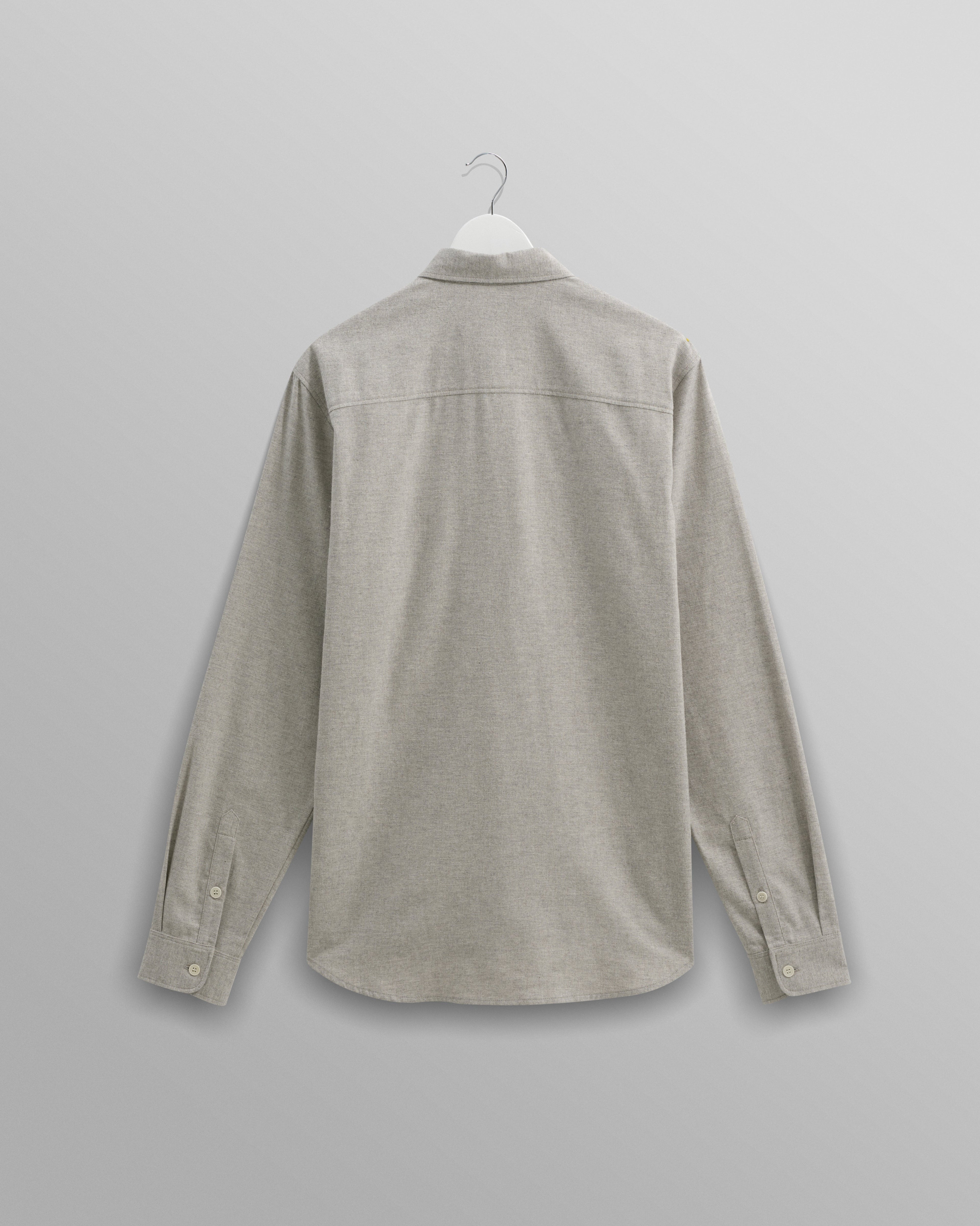 Shelly - Natural Plain Flannel Shirt