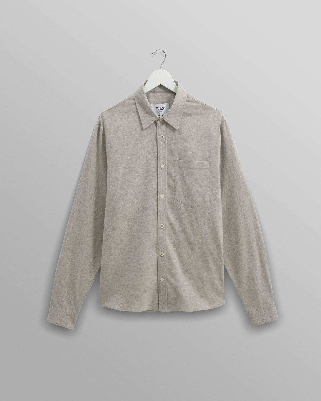Shelly - Natural Plain Flannel Shirt