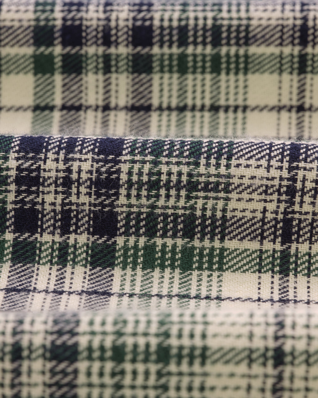 Shelly - Navy And Green Check Flannel Shirt