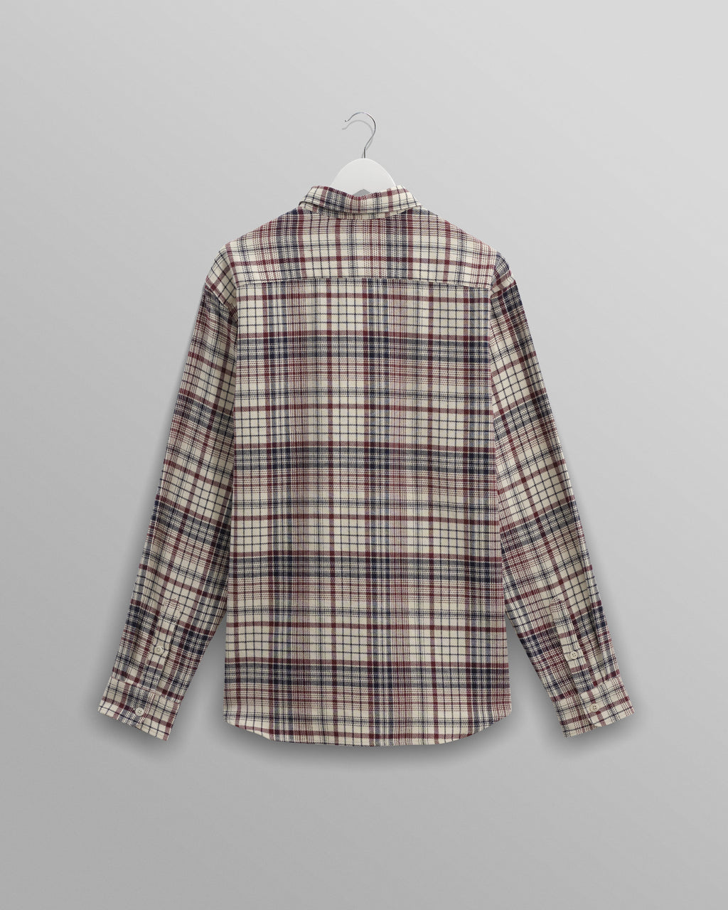 Shelly - Navy And Red Check Flannel Shirt