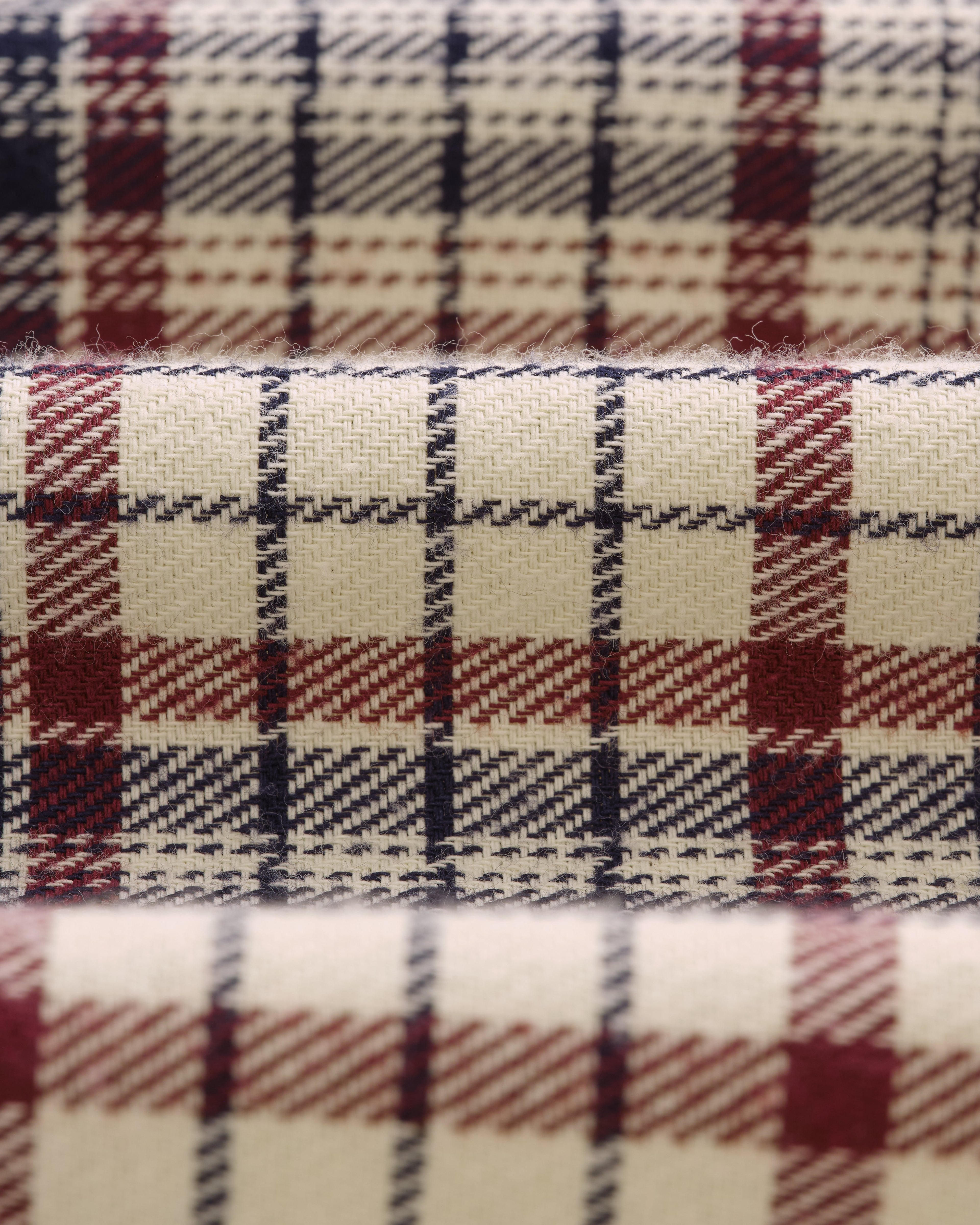 Shelly - Navy And Red Check Flannel Shirt