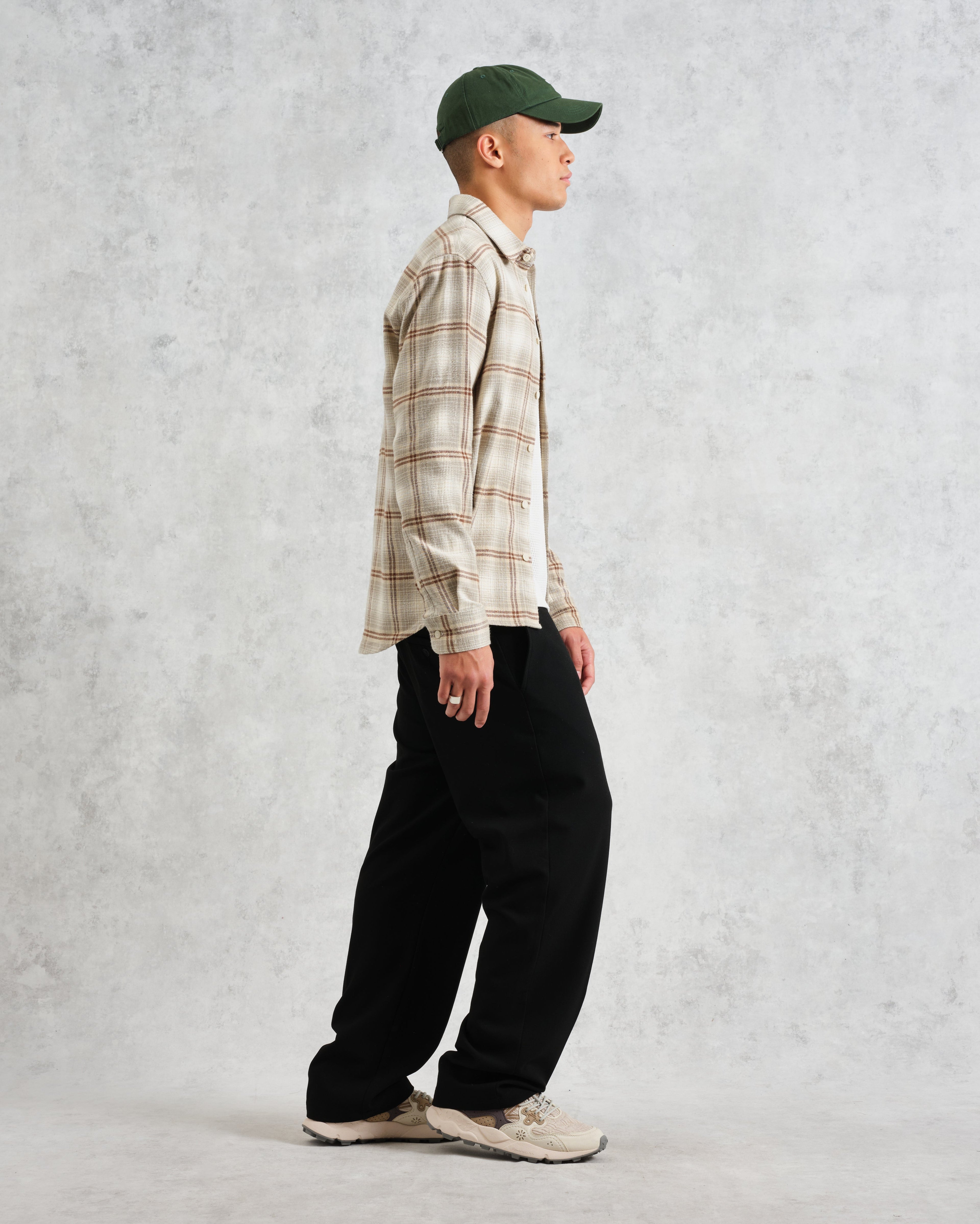 Shelly - Sage And Ecru Ombre Flannel Shirt