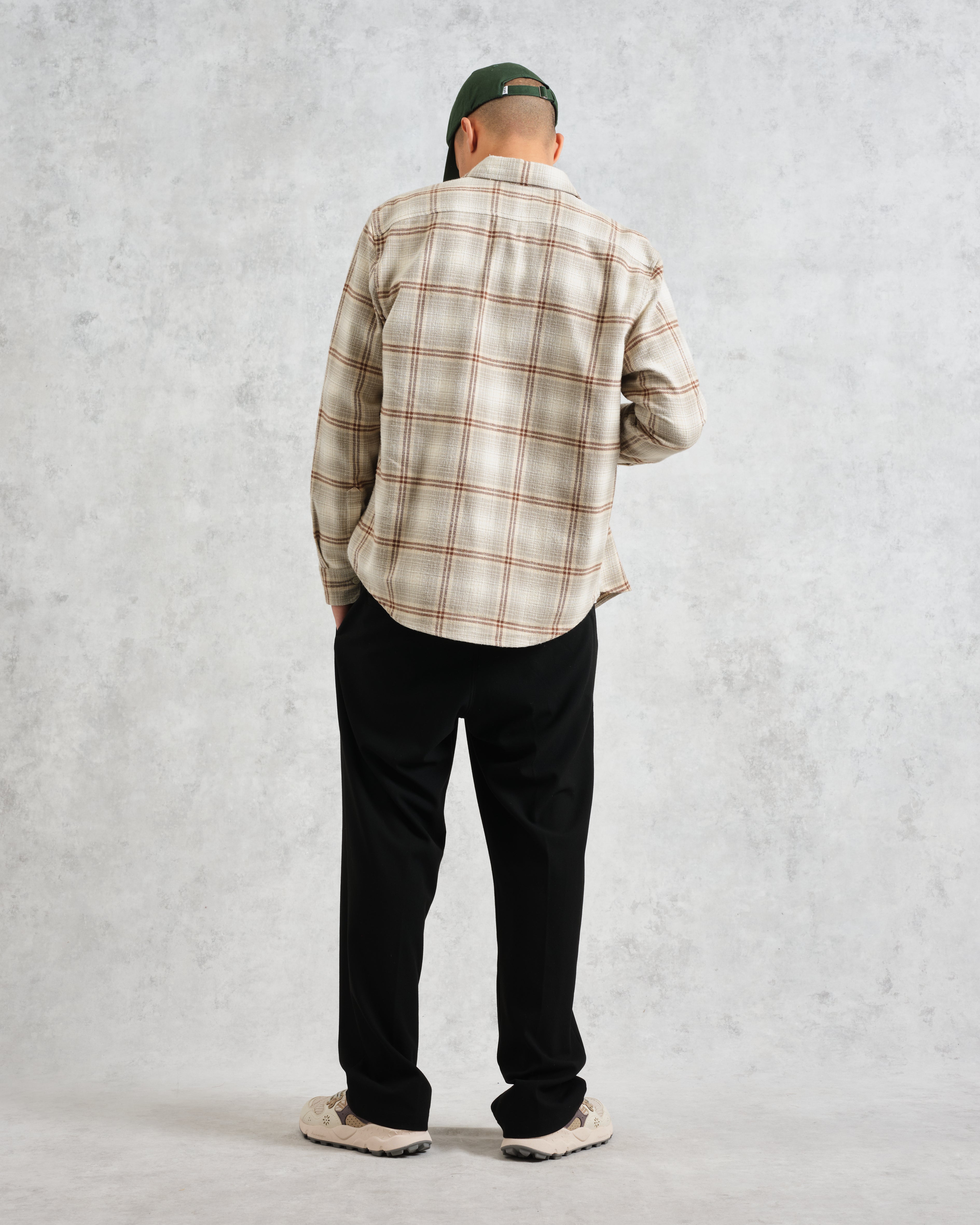 Shelly - Sage And Ecru Ombre Flannel Shirt