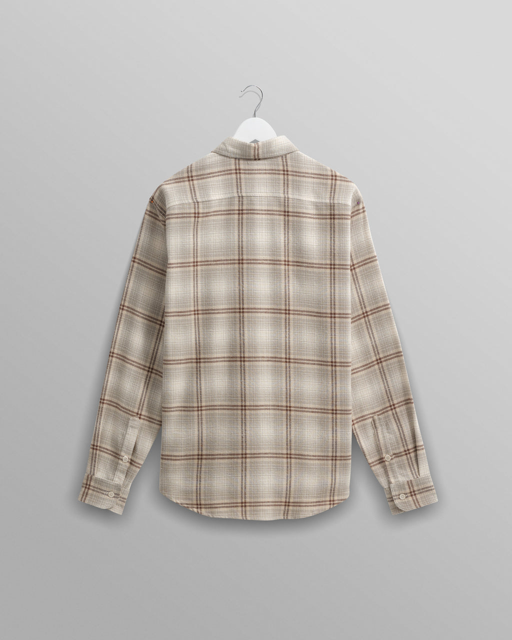 Shelly - Sage And Ecru Ombre Flannel Shirt