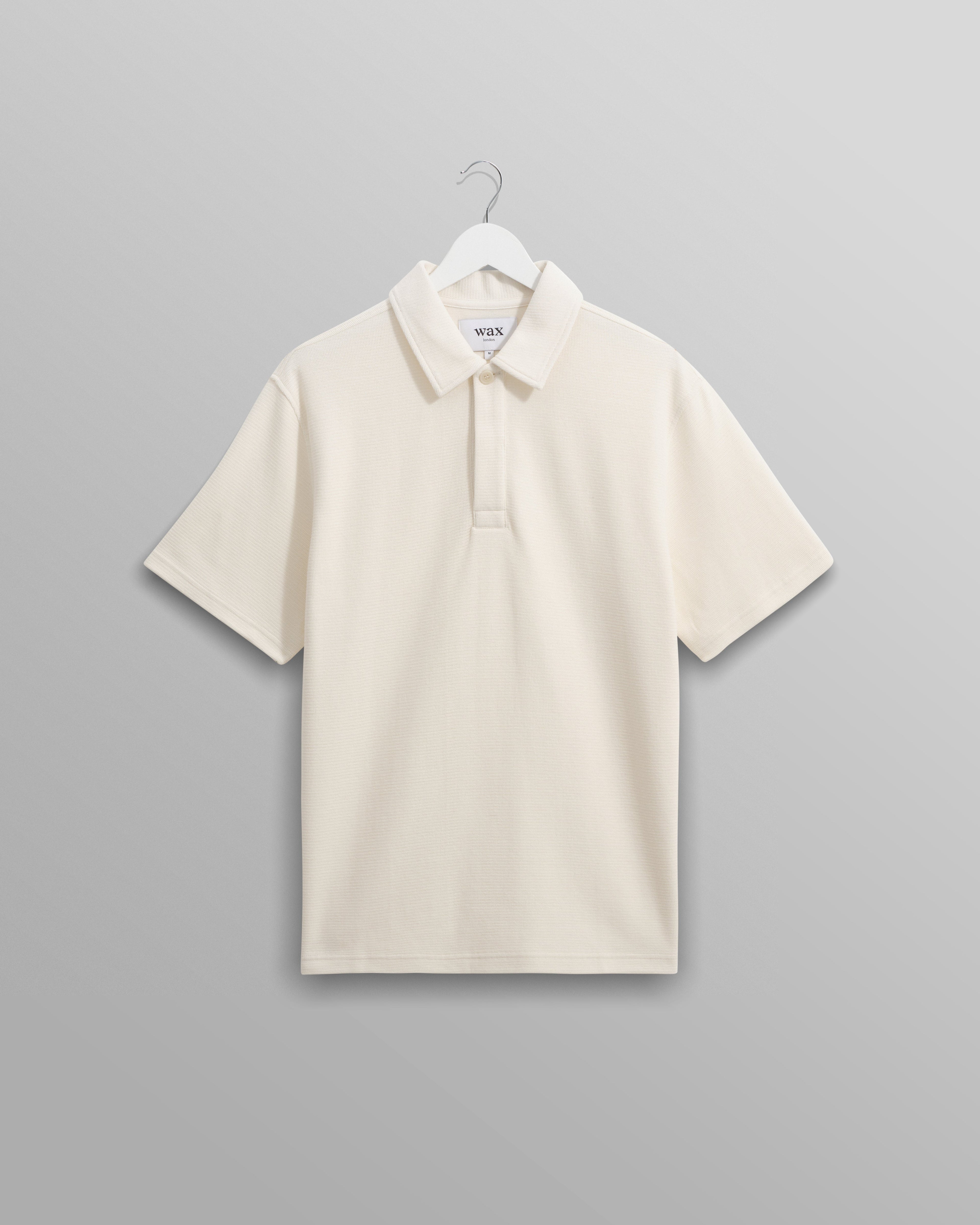 Shore - Ecru Textured Organic Cotton Polo Shirt