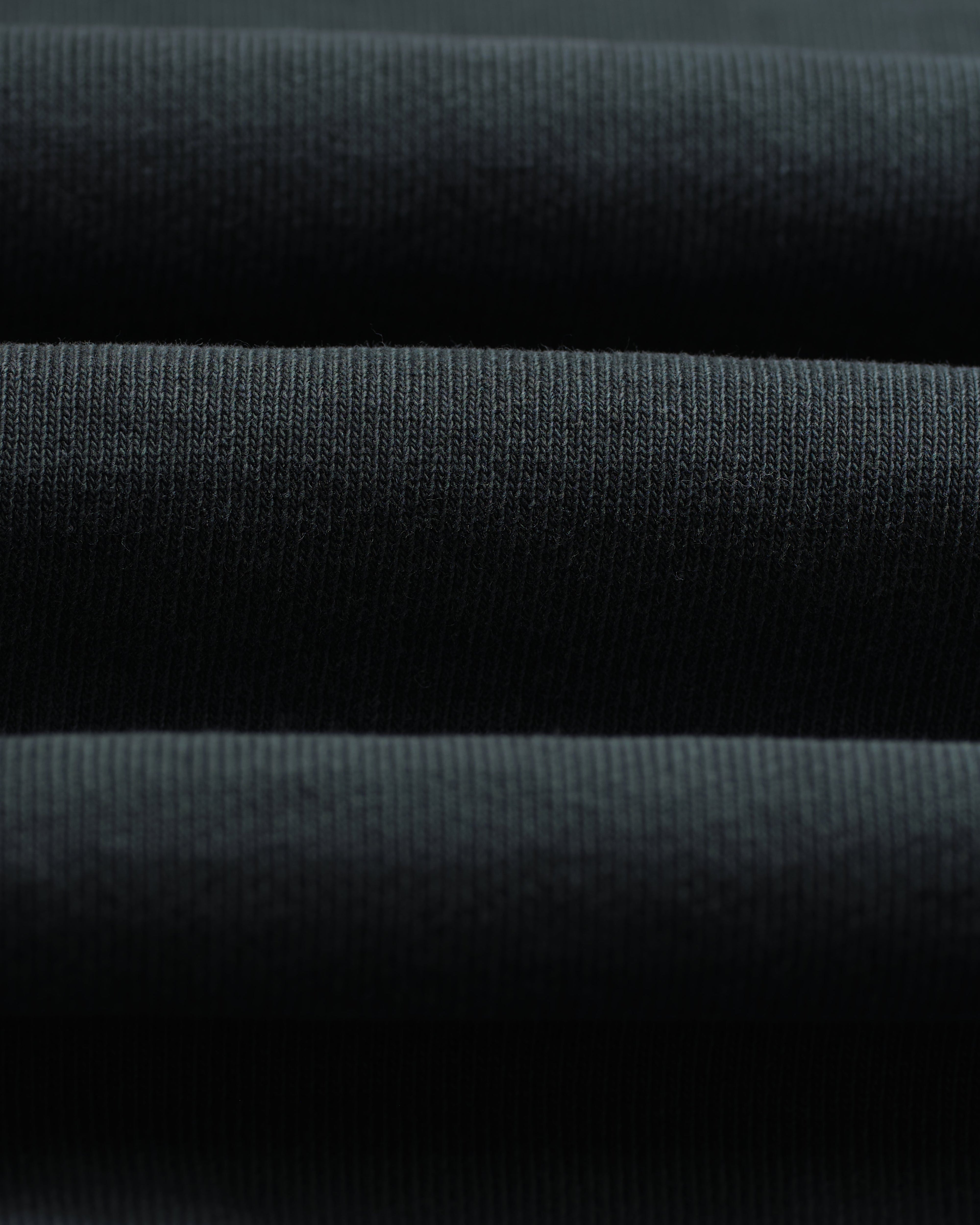 Sidney - Washed Black Brushed Organic Cotton Sweatshirt