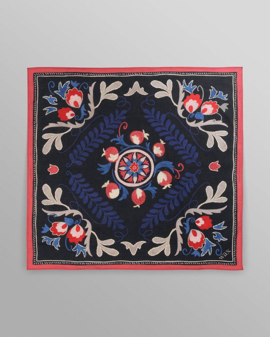 Sloane - Multicolour Floral Tile Neck Scarf