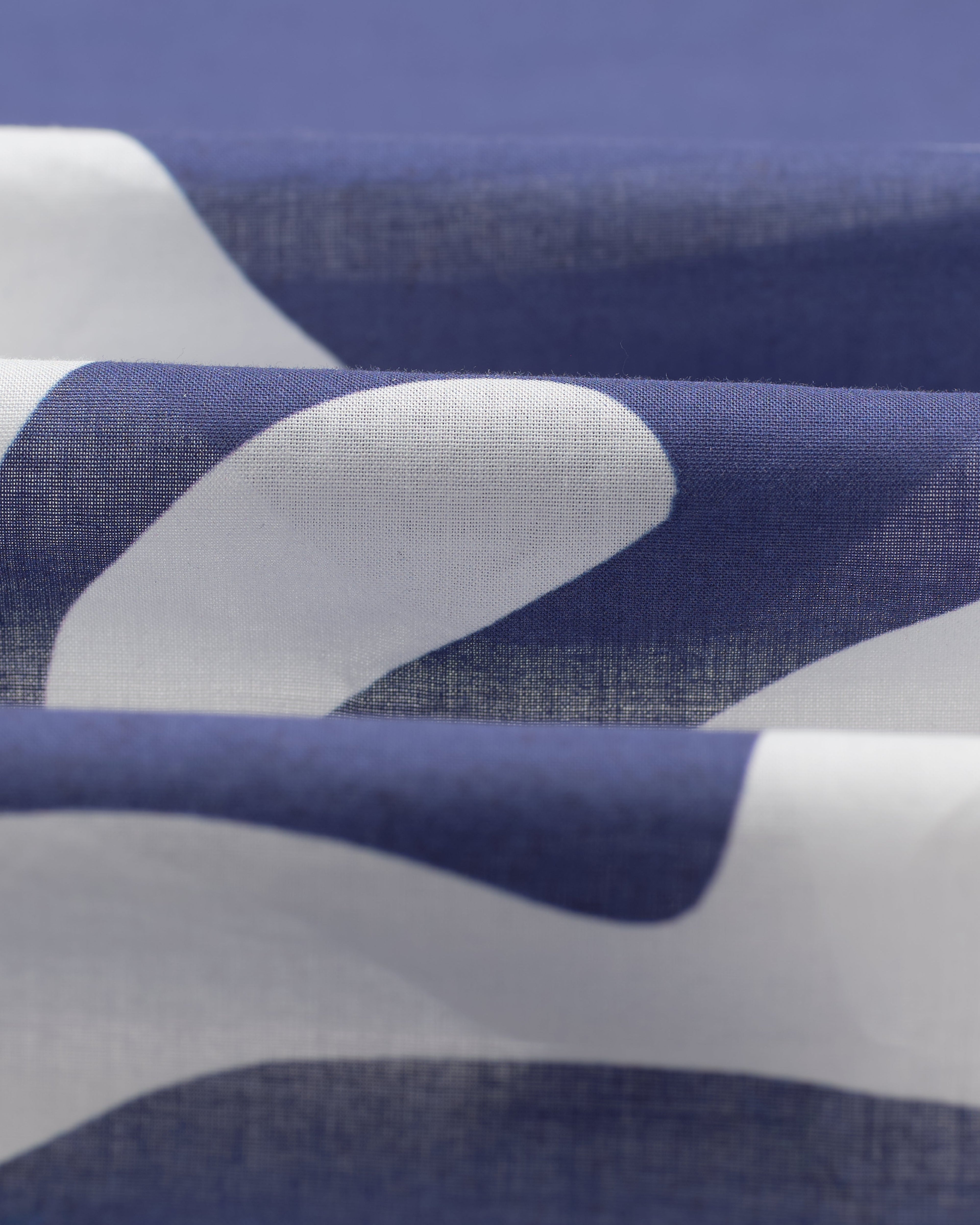 Sloane - Navy And Ecru Scenic Neck Scarf