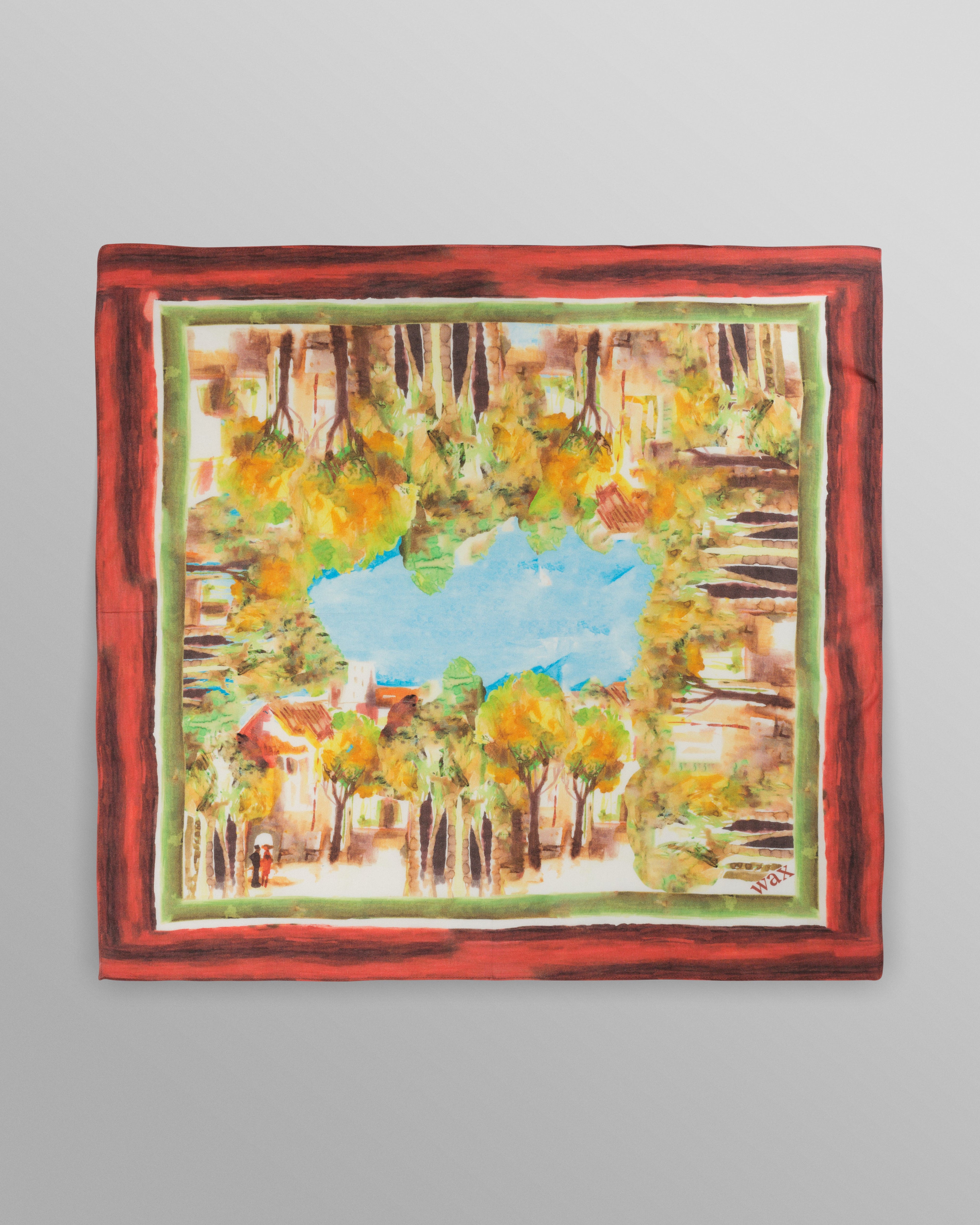 Sloane - Watercolour Abstract Painting Neck Scarf