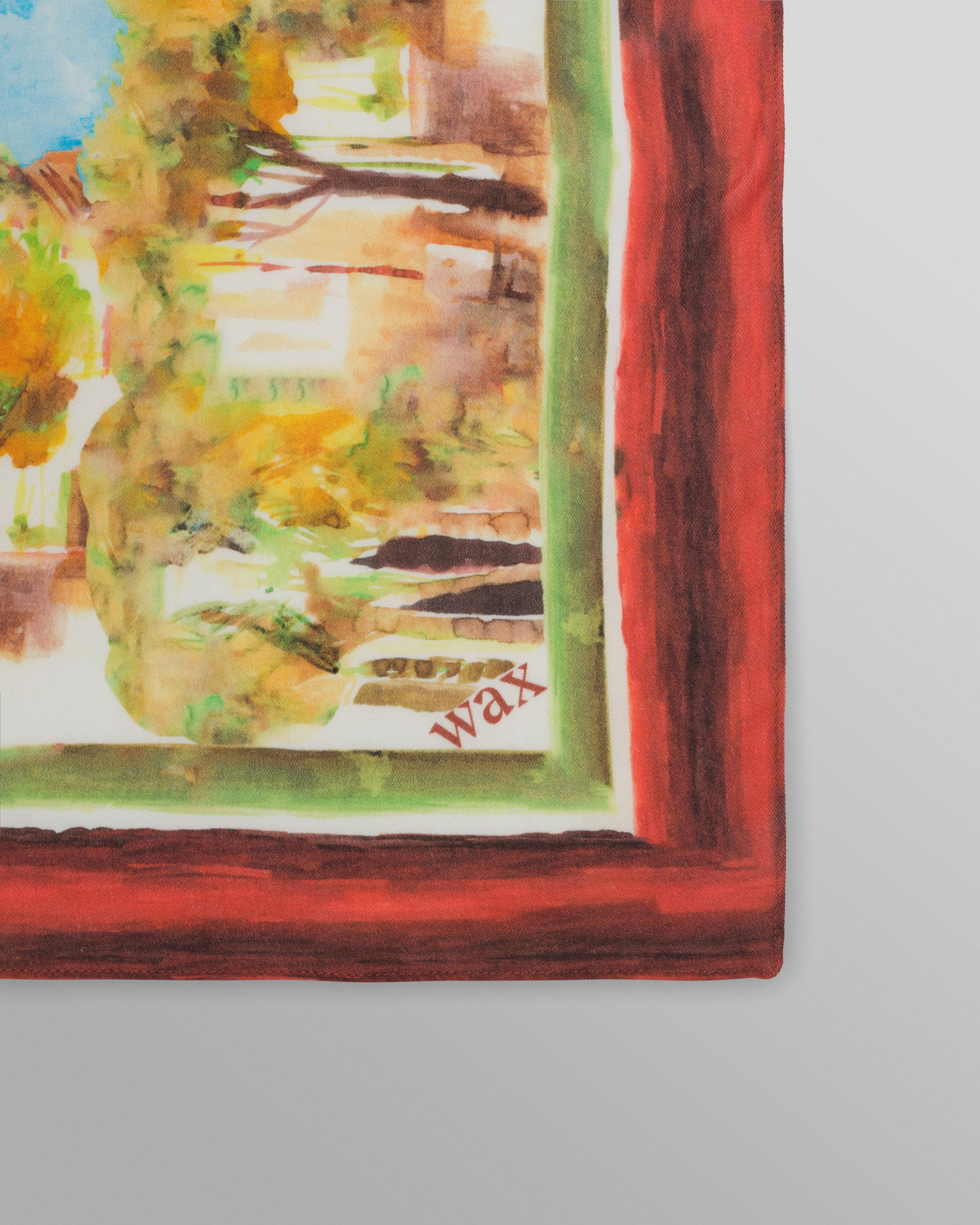 Sloane - Watercolour Abstract Painting Neck Scarf
