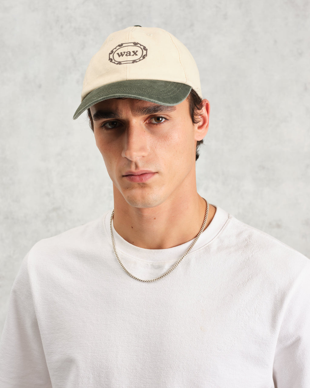 Spencer - Ecru And Khaki Cotton Sports Cap