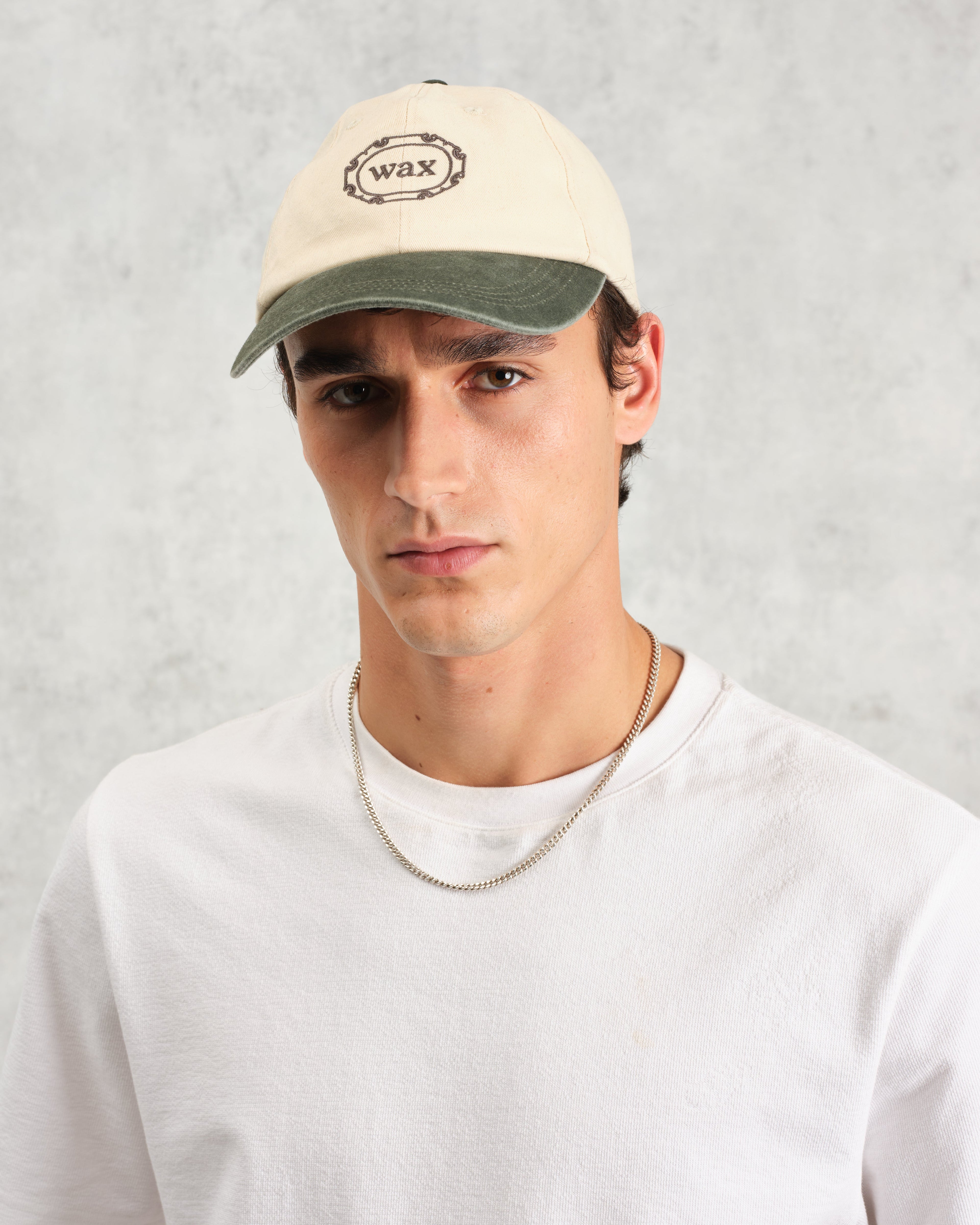 Spencer - Ecru And Khaki Cotton Sports Cap