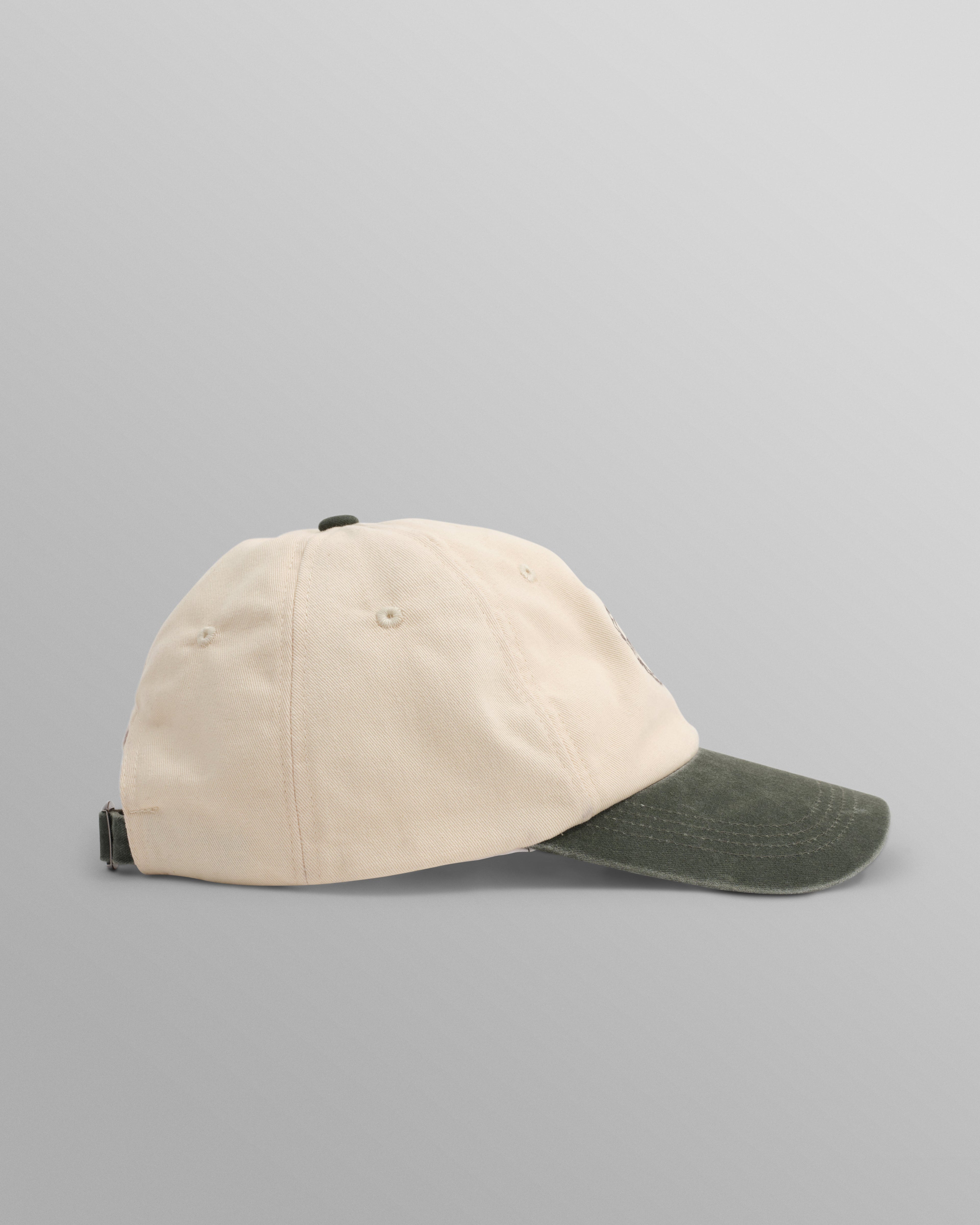 Spencer - Ecru And Khaki Cotton Sports Cap