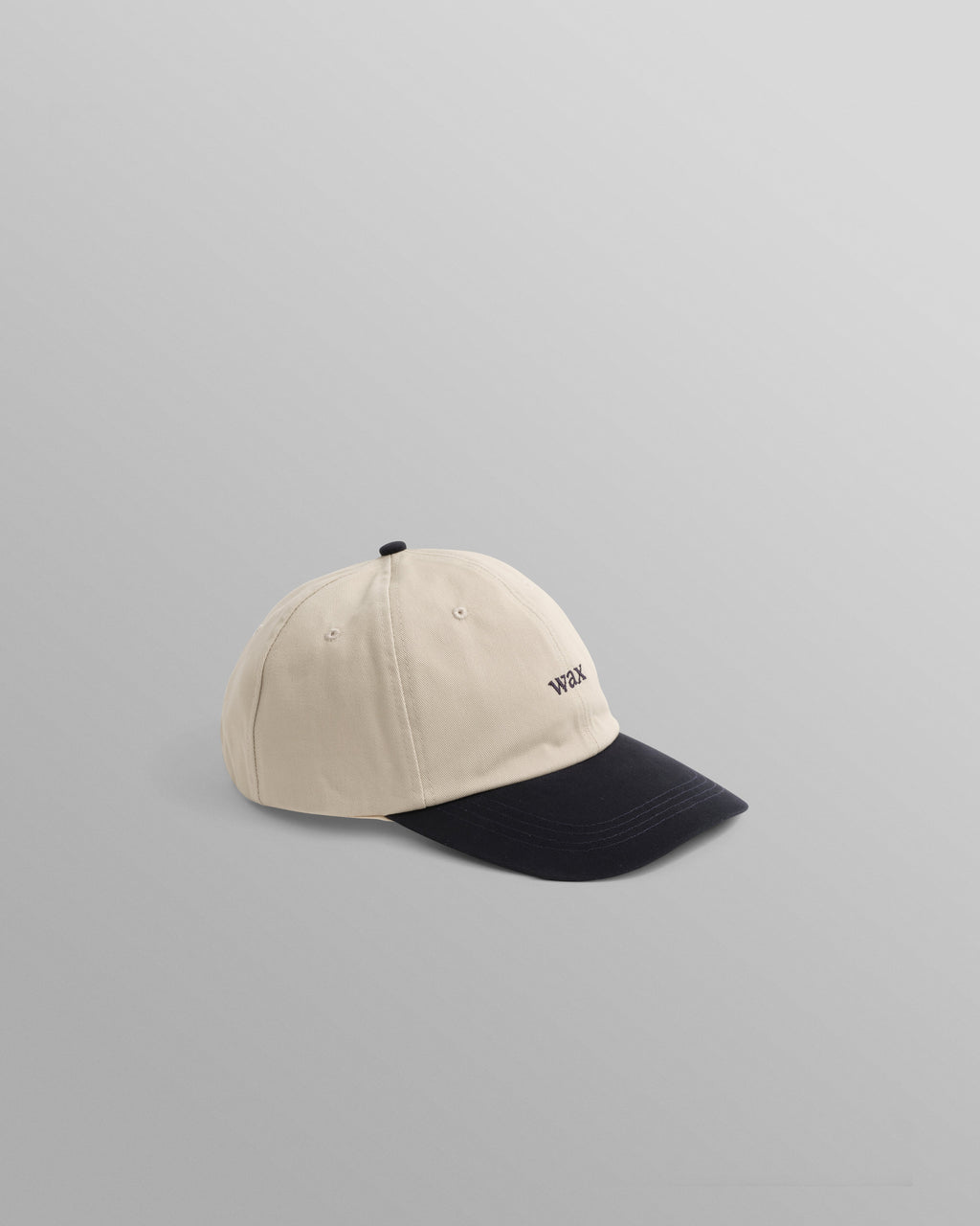 Spencer - Stone/Navy Cotton Sports Cap